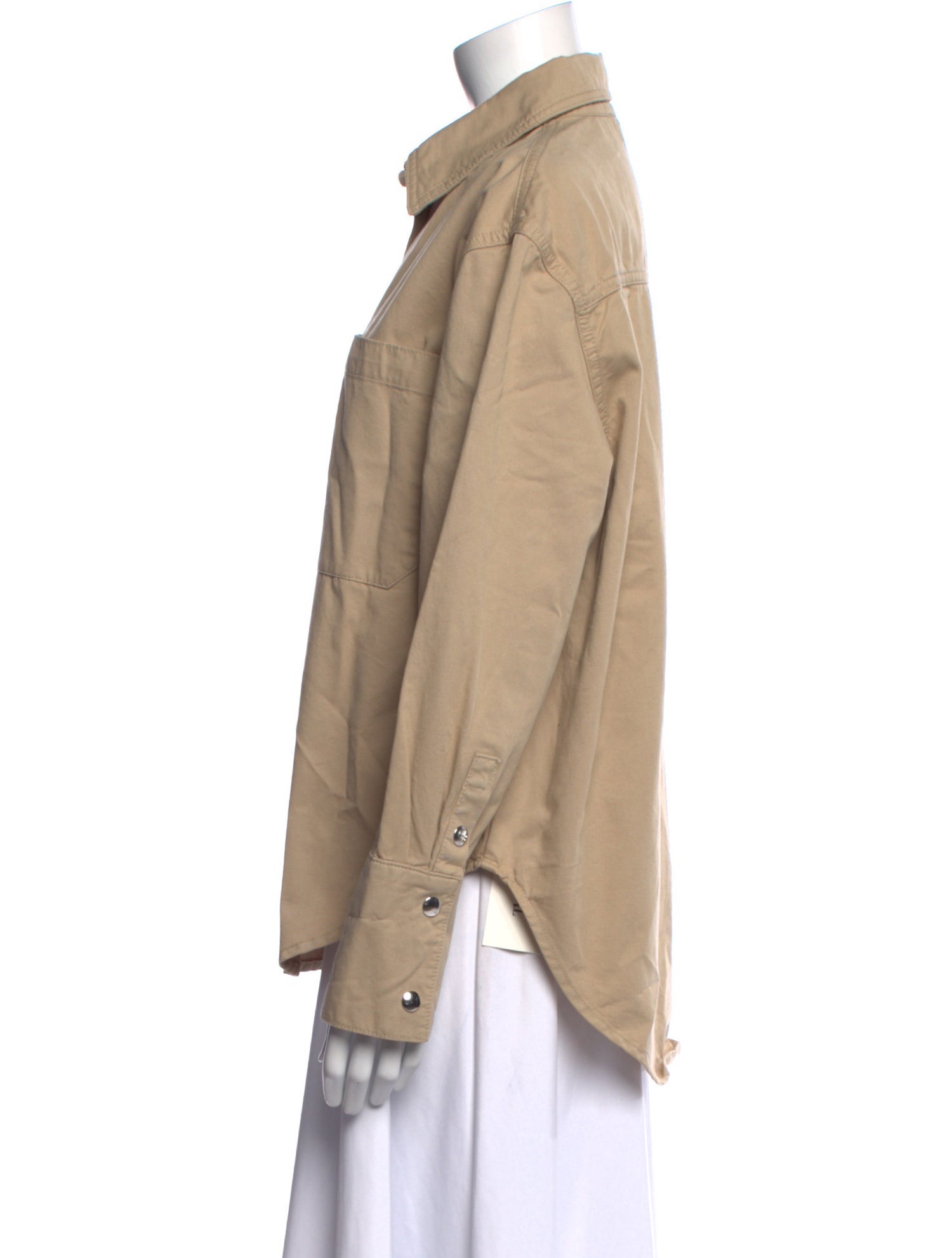 Anine Bing Long Sleeve Button-Up Top