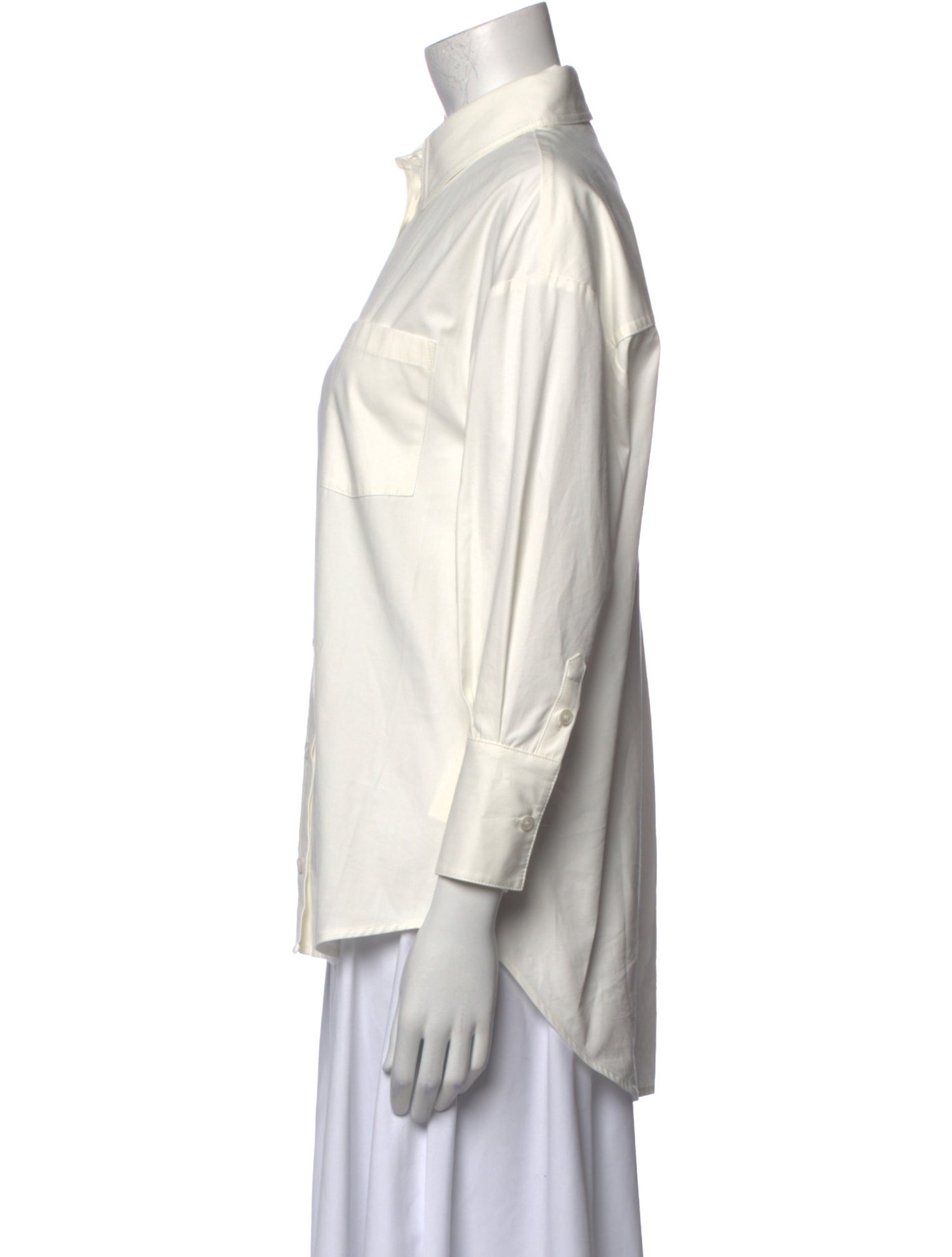 Anine Bing Three-Quarter Sleeve Button-Up Top