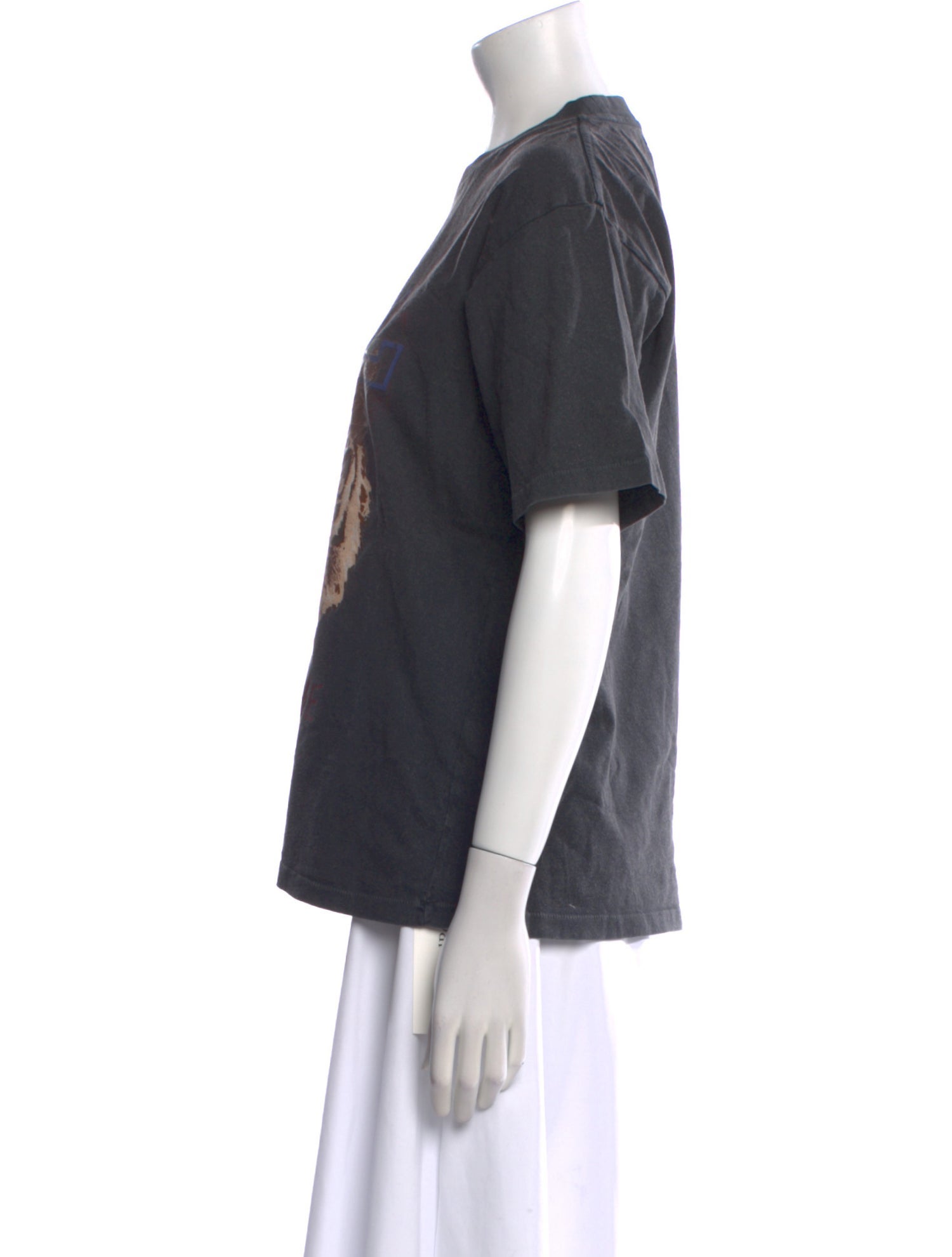 Anine Bing Graphic Print Crew Neck T-Shirt w/ Tags