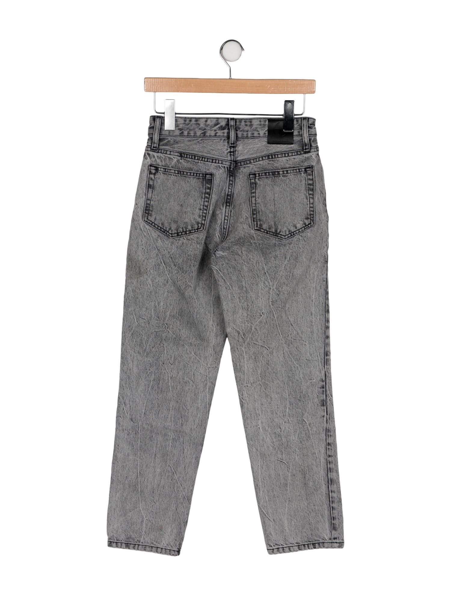 Anine Bing Mid-Rise Straight Leg Jeans