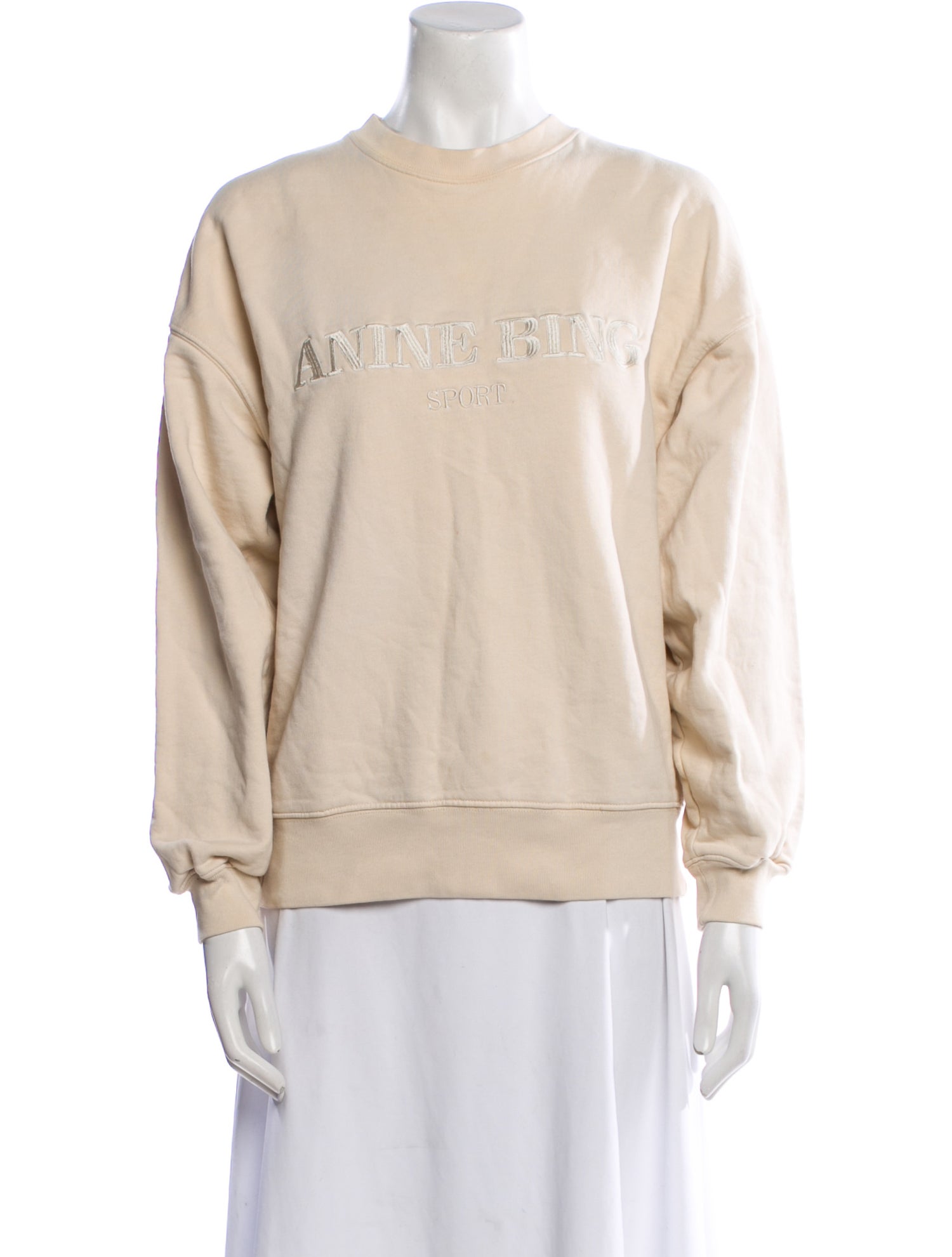 Anine Bing Crew Neck Long Sleeve Sweatshirt