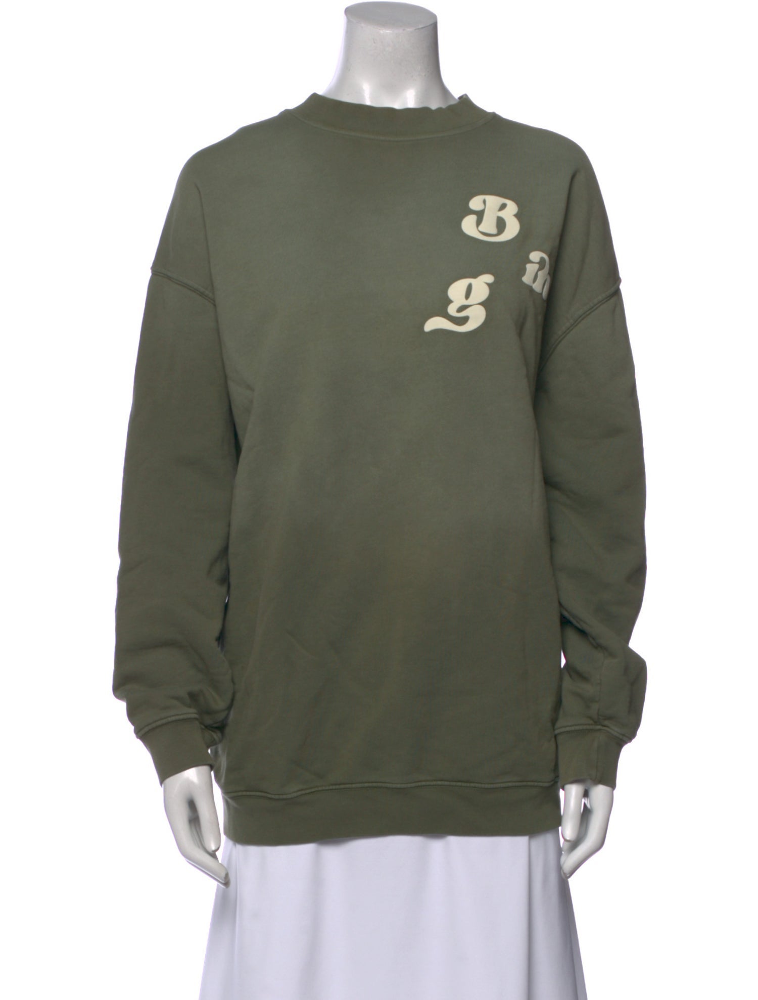 Anine Bing Crew Neck Long Sleeve Sweatshirt