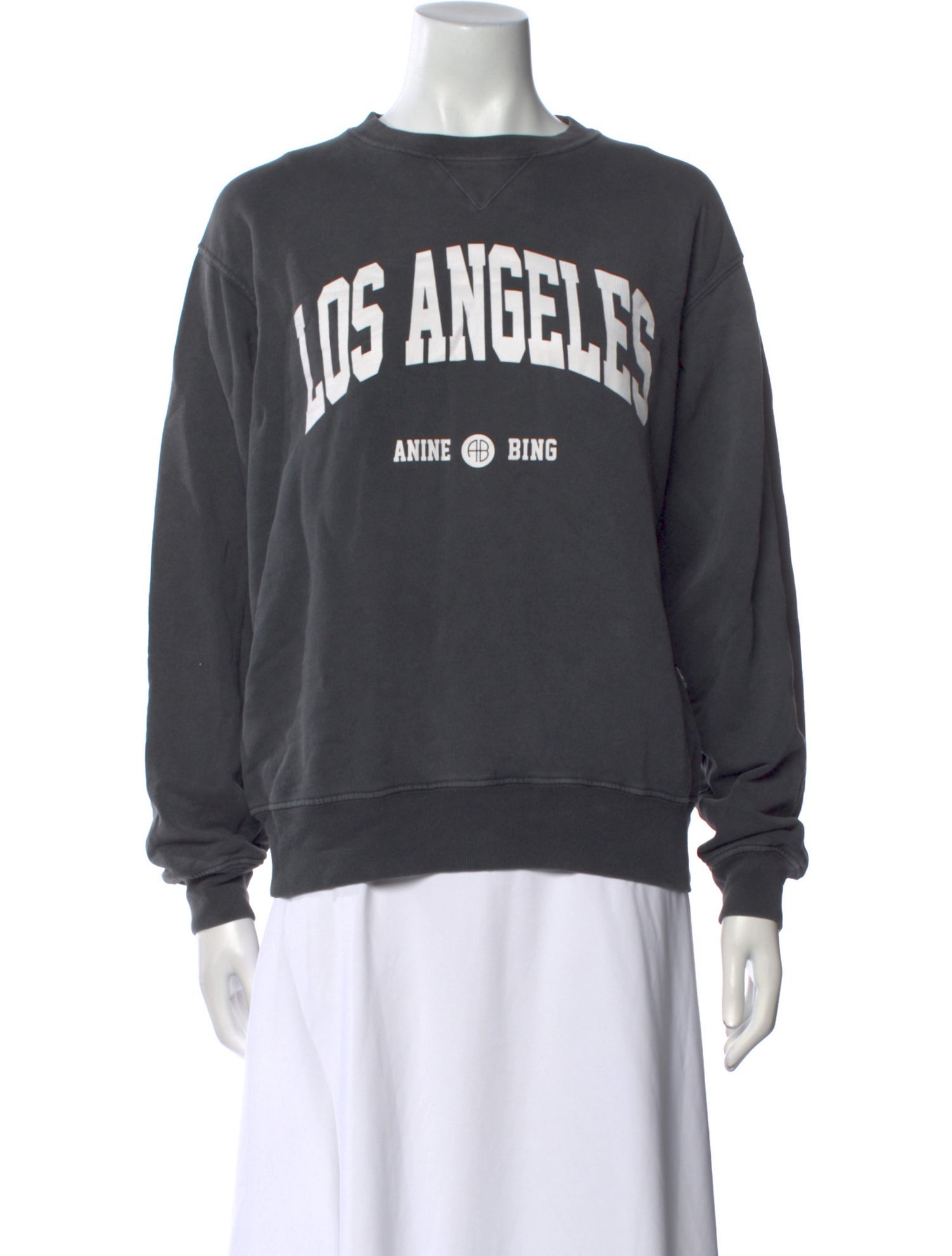 Anine Bing Graphic Print Crew Neck Sweatshirt