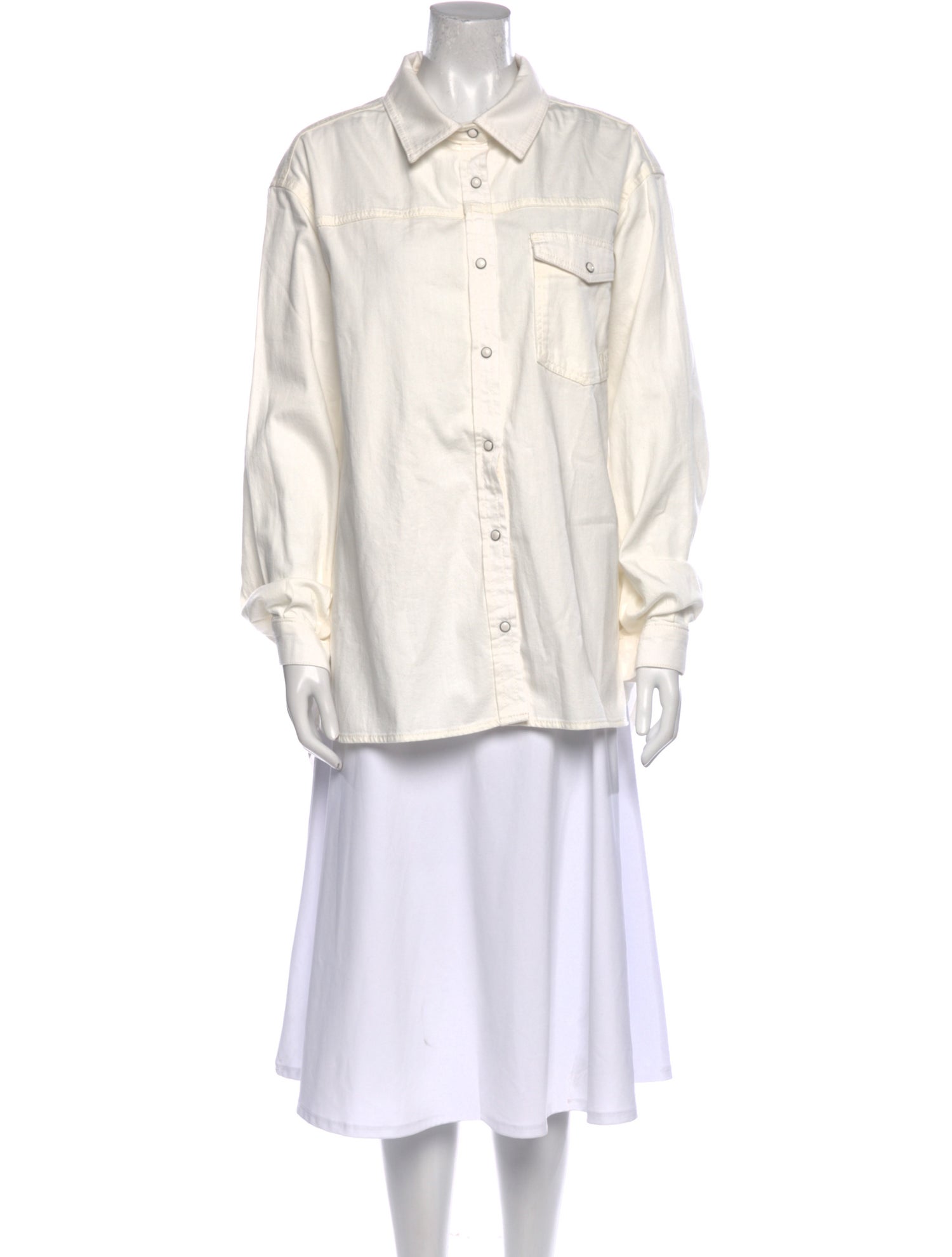 Anine Bing Long Sleeve Button-Up Top