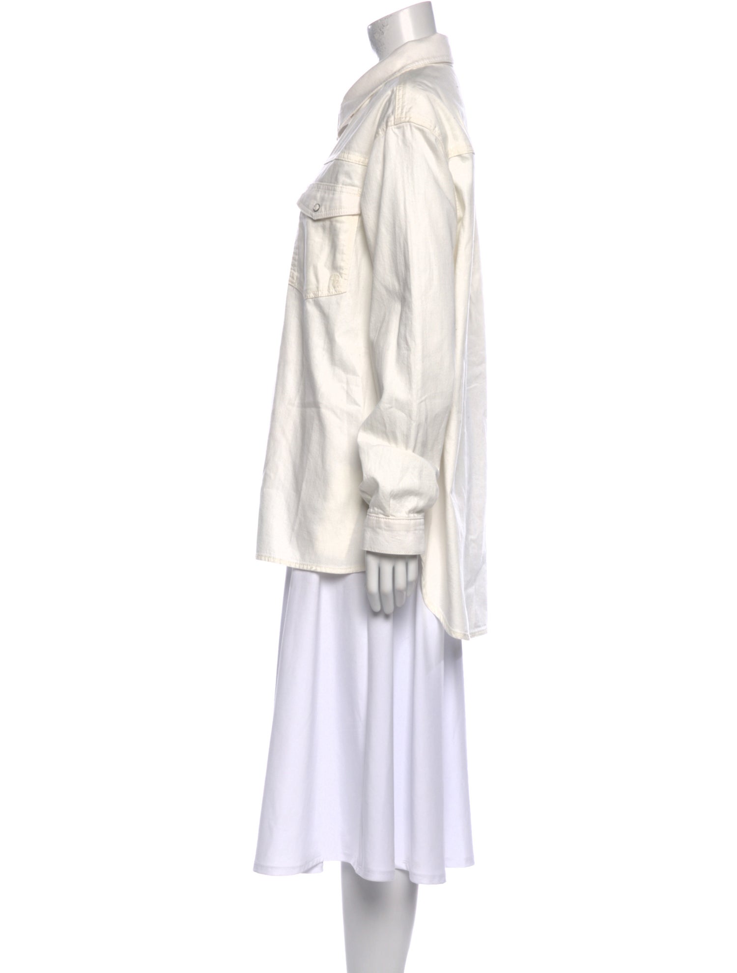 Anine Bing Long Sleeve Button-Up Top