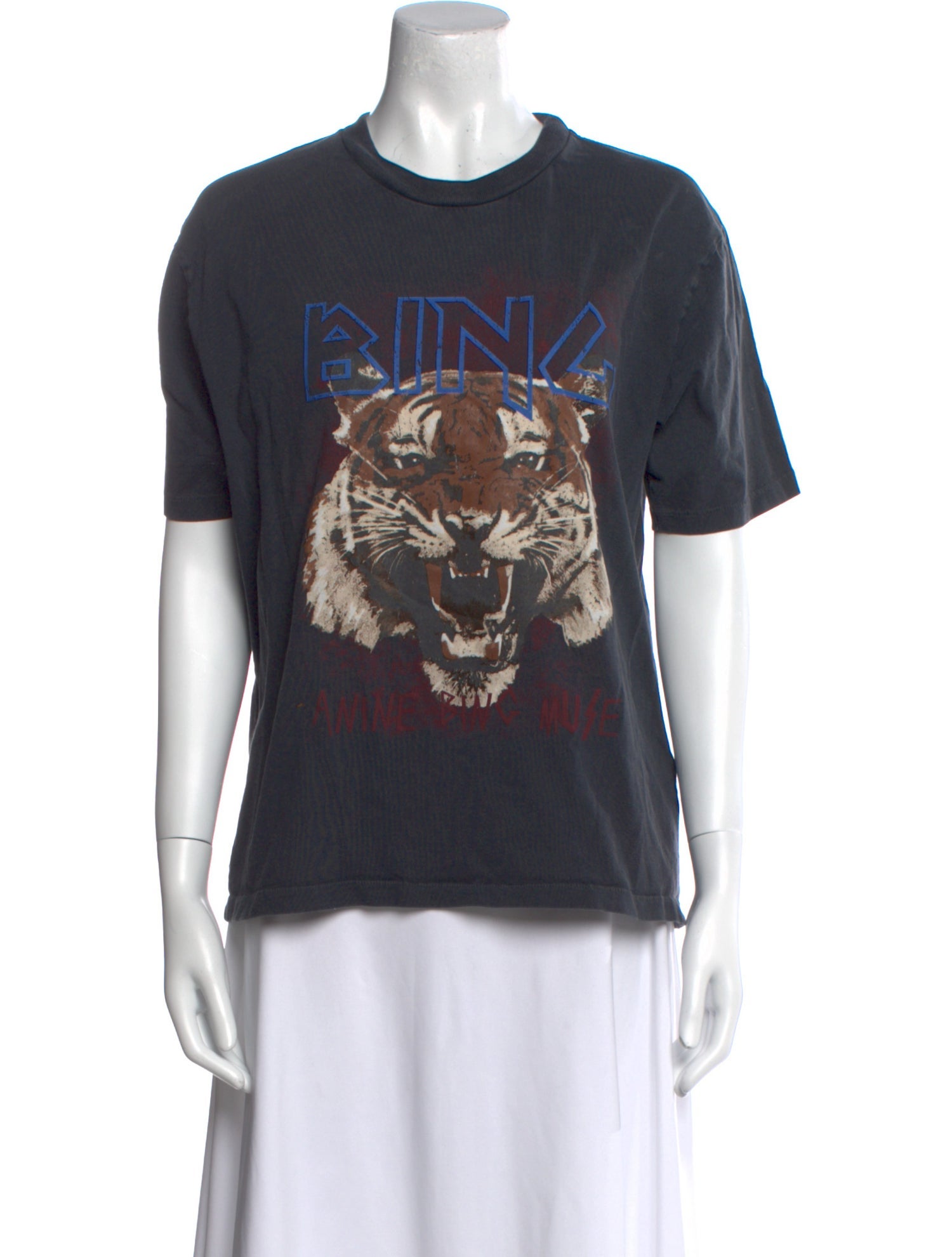Anine Bing Graphic Print Crew Neck T-Shirt