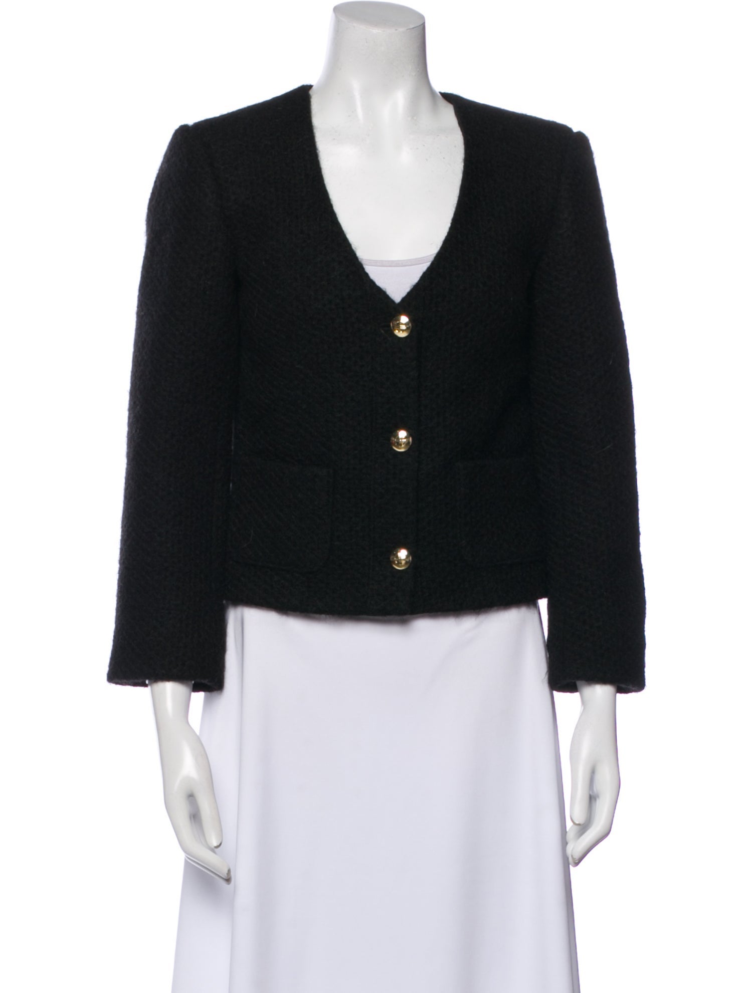 Anine Bing Tweed Pattern Evening Jacket