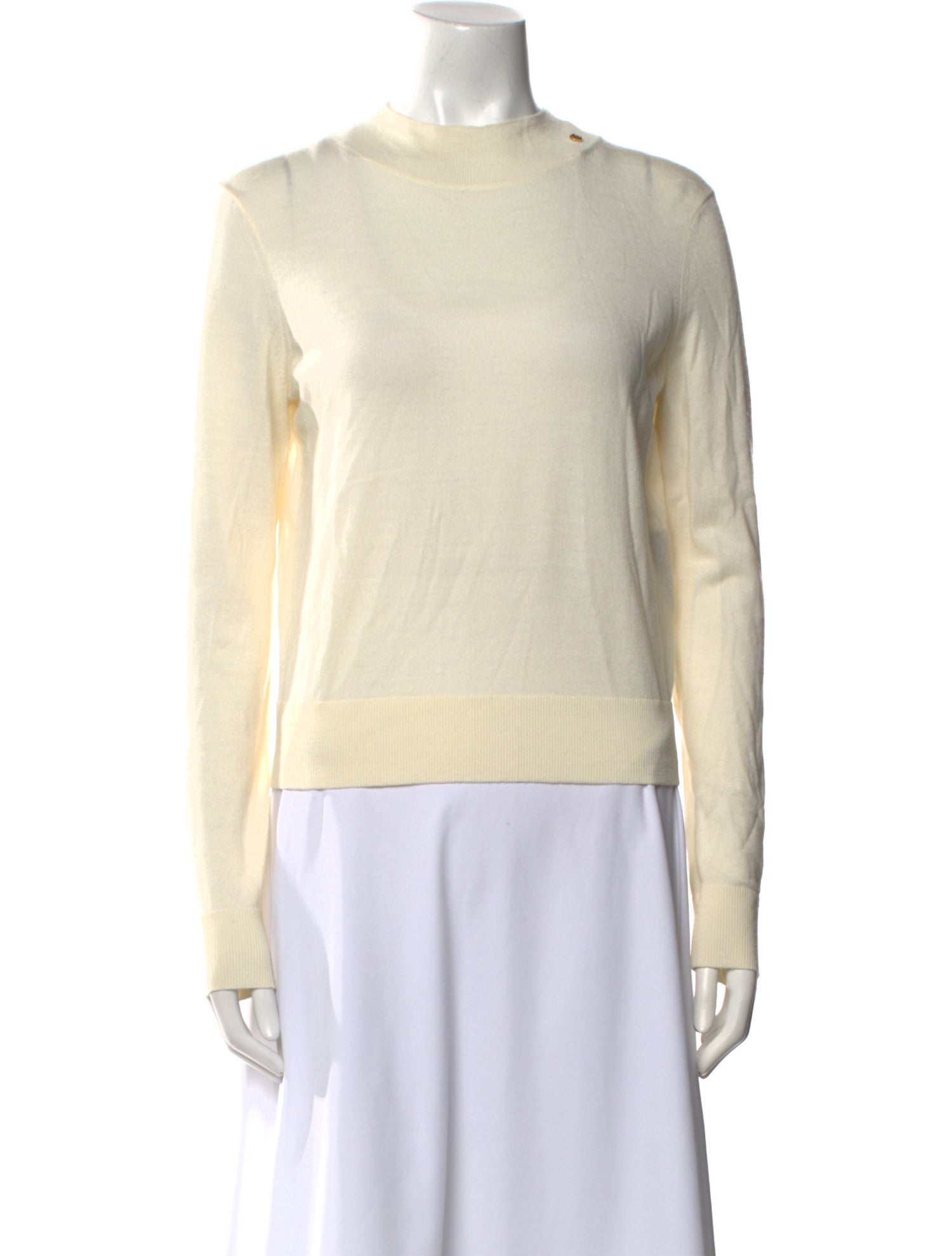 Anine Bing Merino Wool Crew Neck Sweater