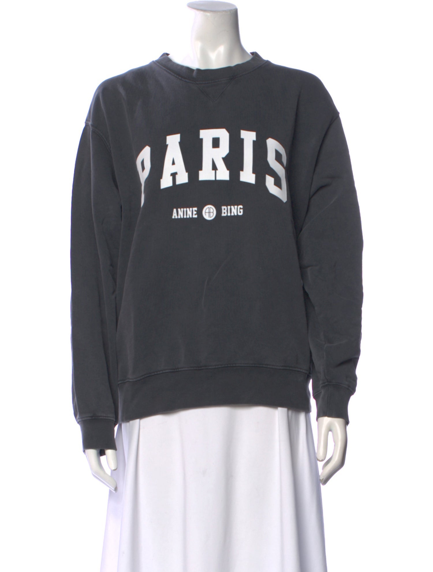 Anine Bing Graphic Print Crew Neck Sweatshirt