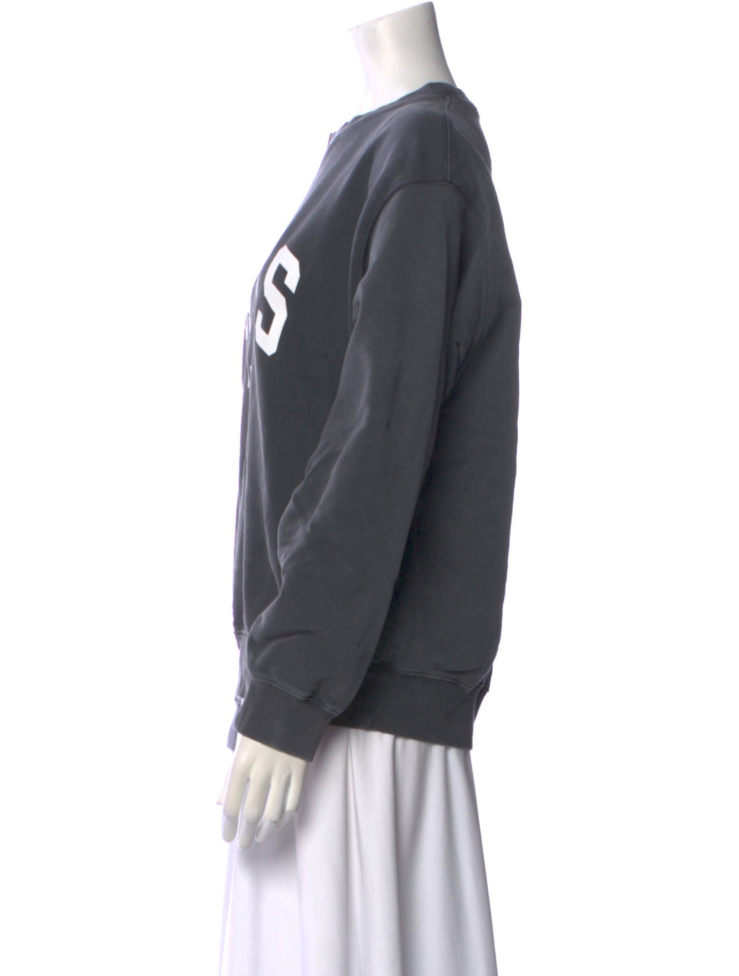 Anine Bing Graphic Print Crew Neck Sweatshirt