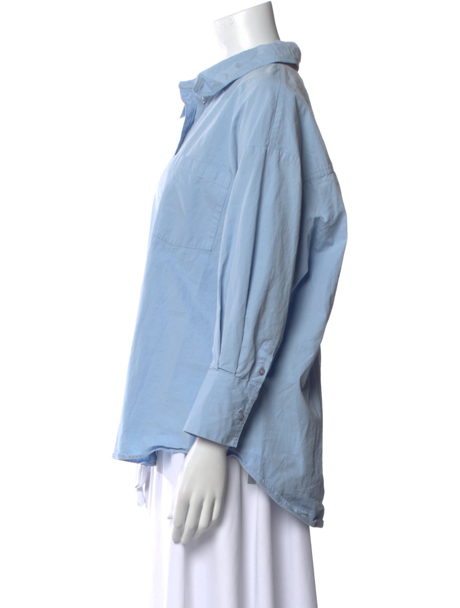 Anine Bing Long Sleeve Button-Up Top