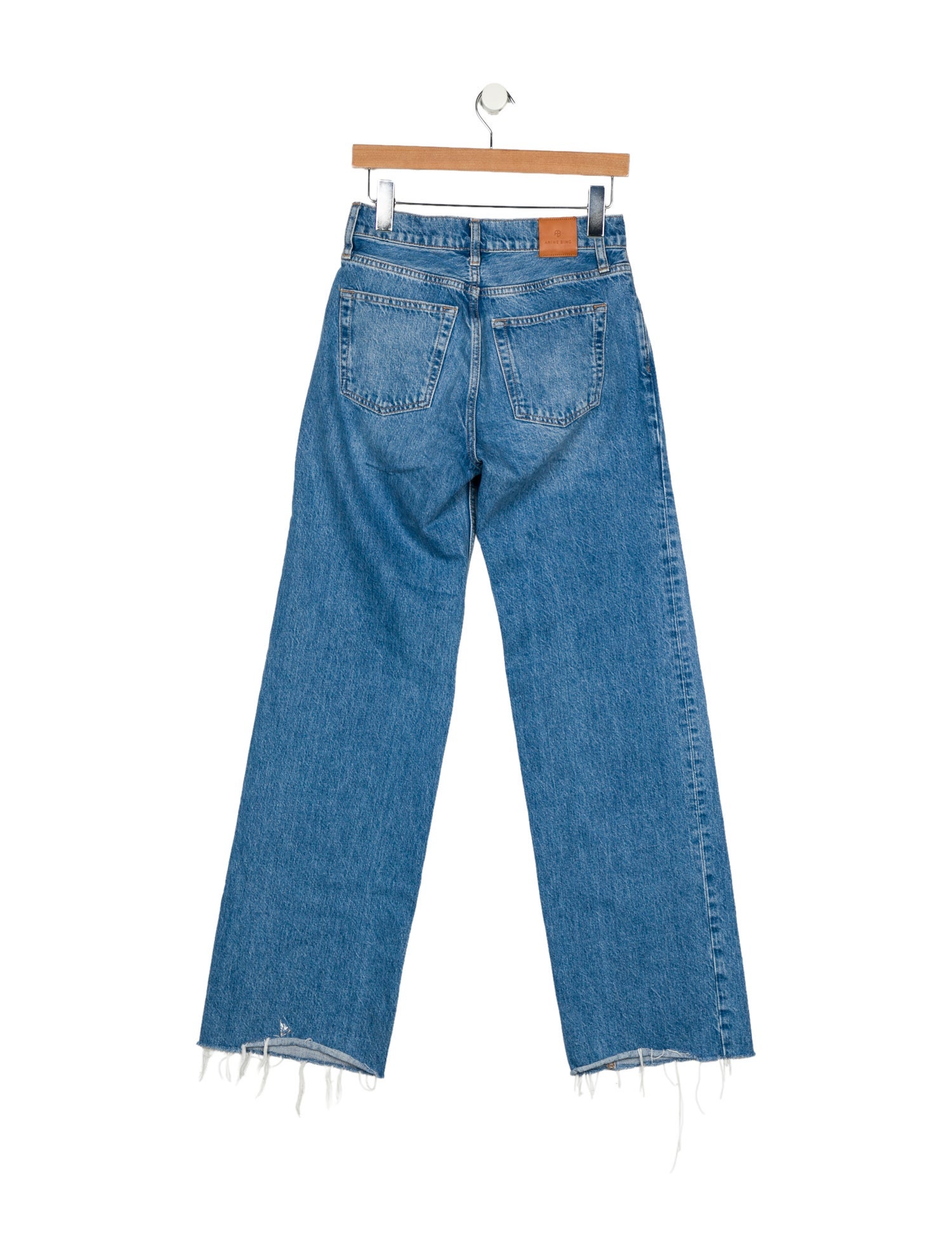 Anine Bing Mid-Rise Wide Leg Jeans