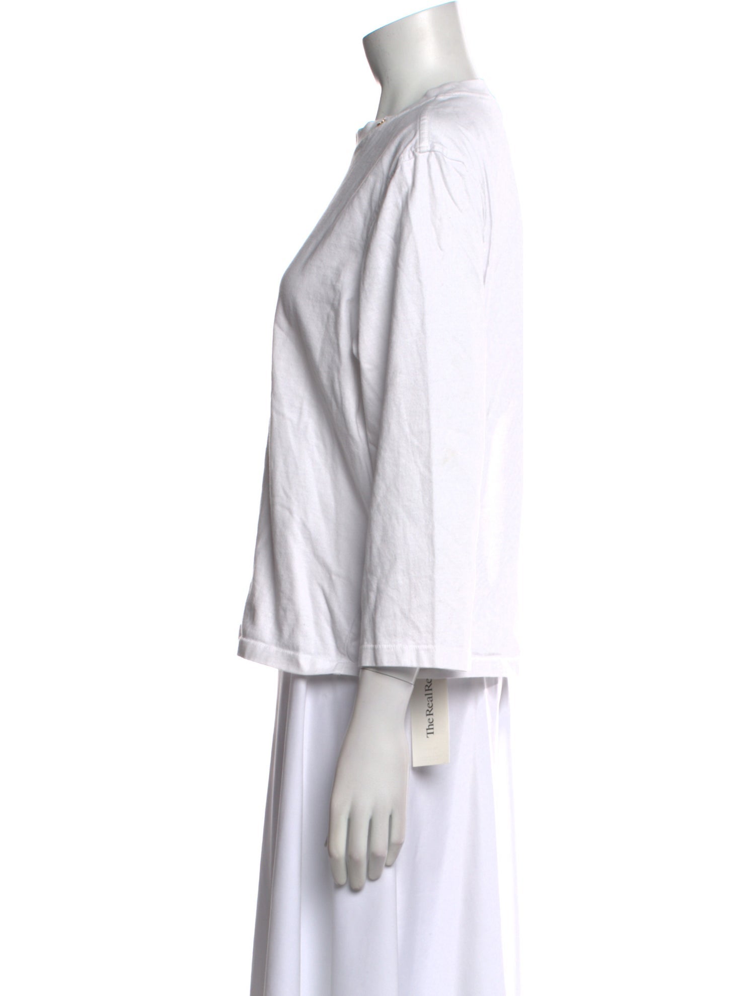 Anine Bing Crew Neck Three-Quarter Sleeve Sweatshirt