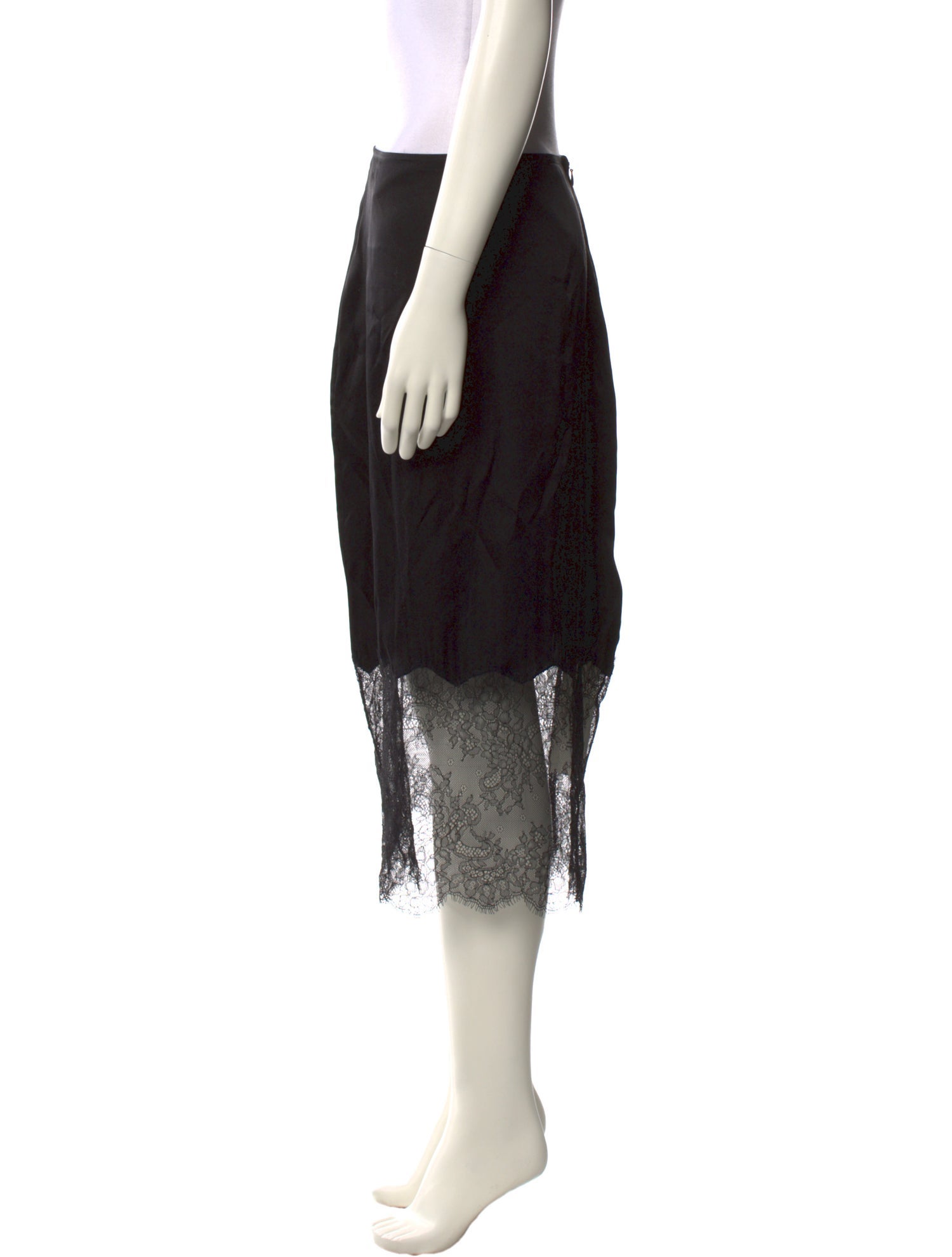 Anine Bing Silk Midi Length Skirt