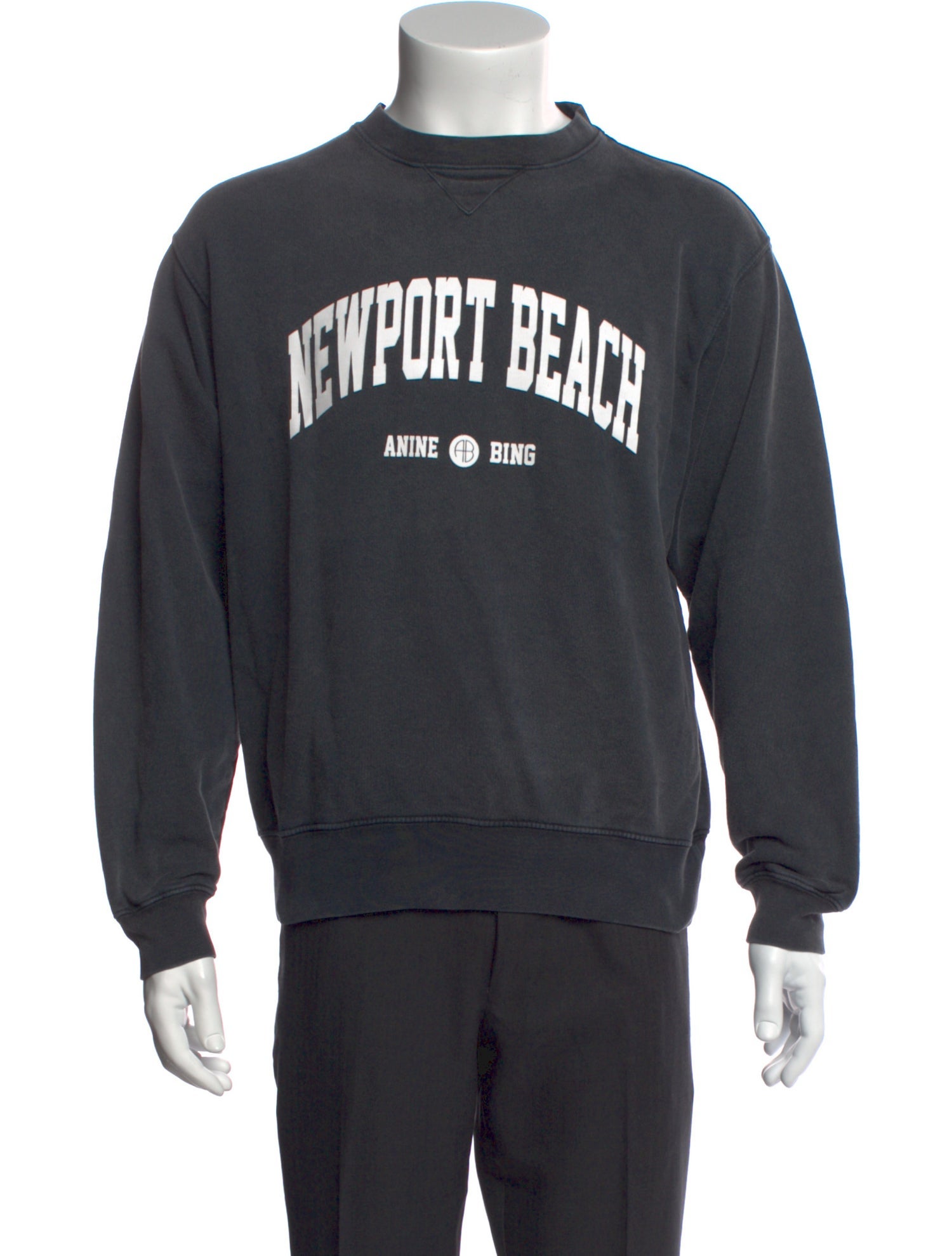 Anine Bing Graphic Print Crew Neck Sweatshirt