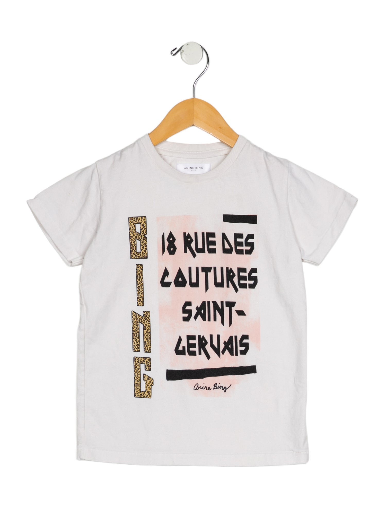 Anine Bing Toddler Girls' Graphic Short Sleeve Top