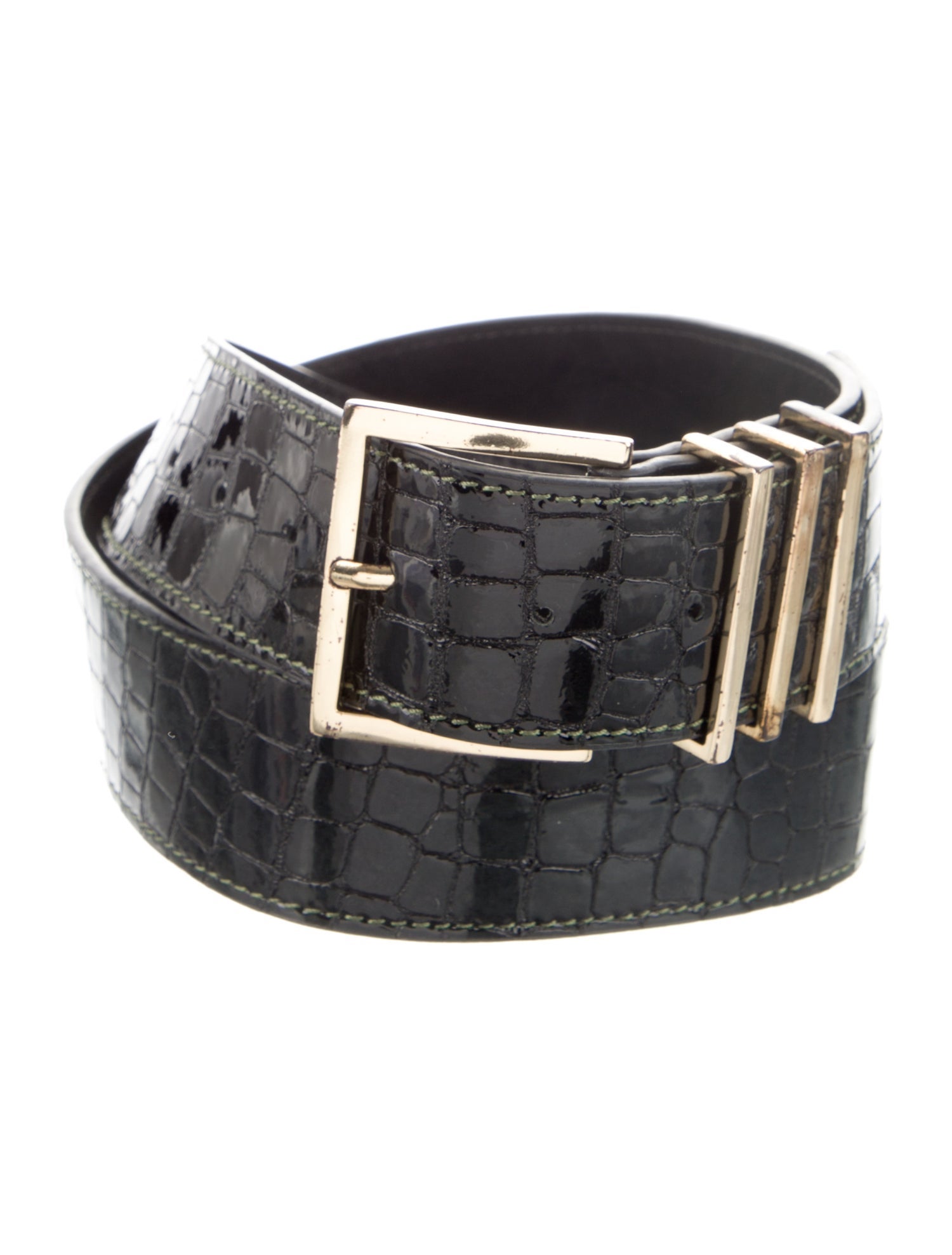 Anine Bing Patent Leather Belt
