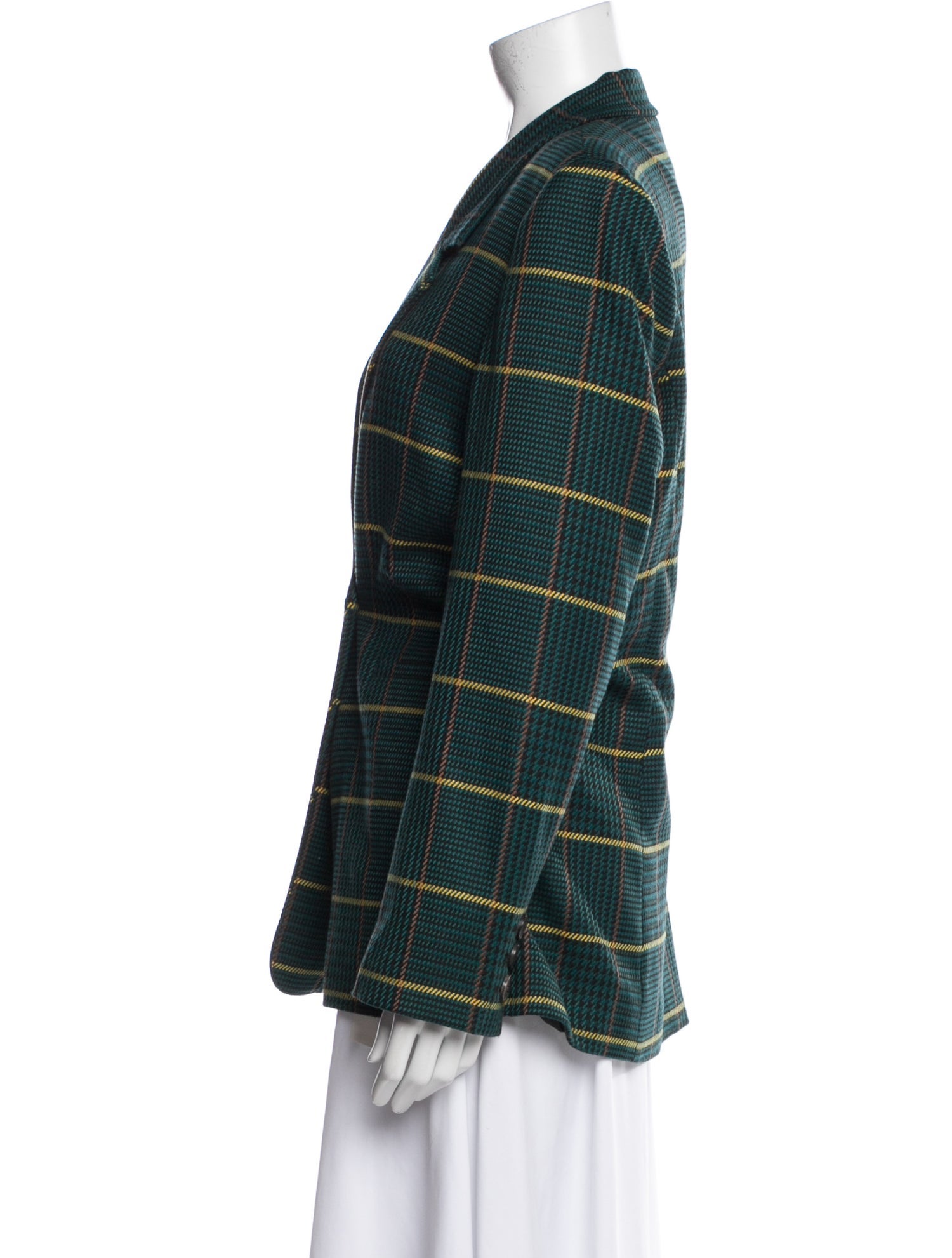 Anine Bing Plaid Print Blazer