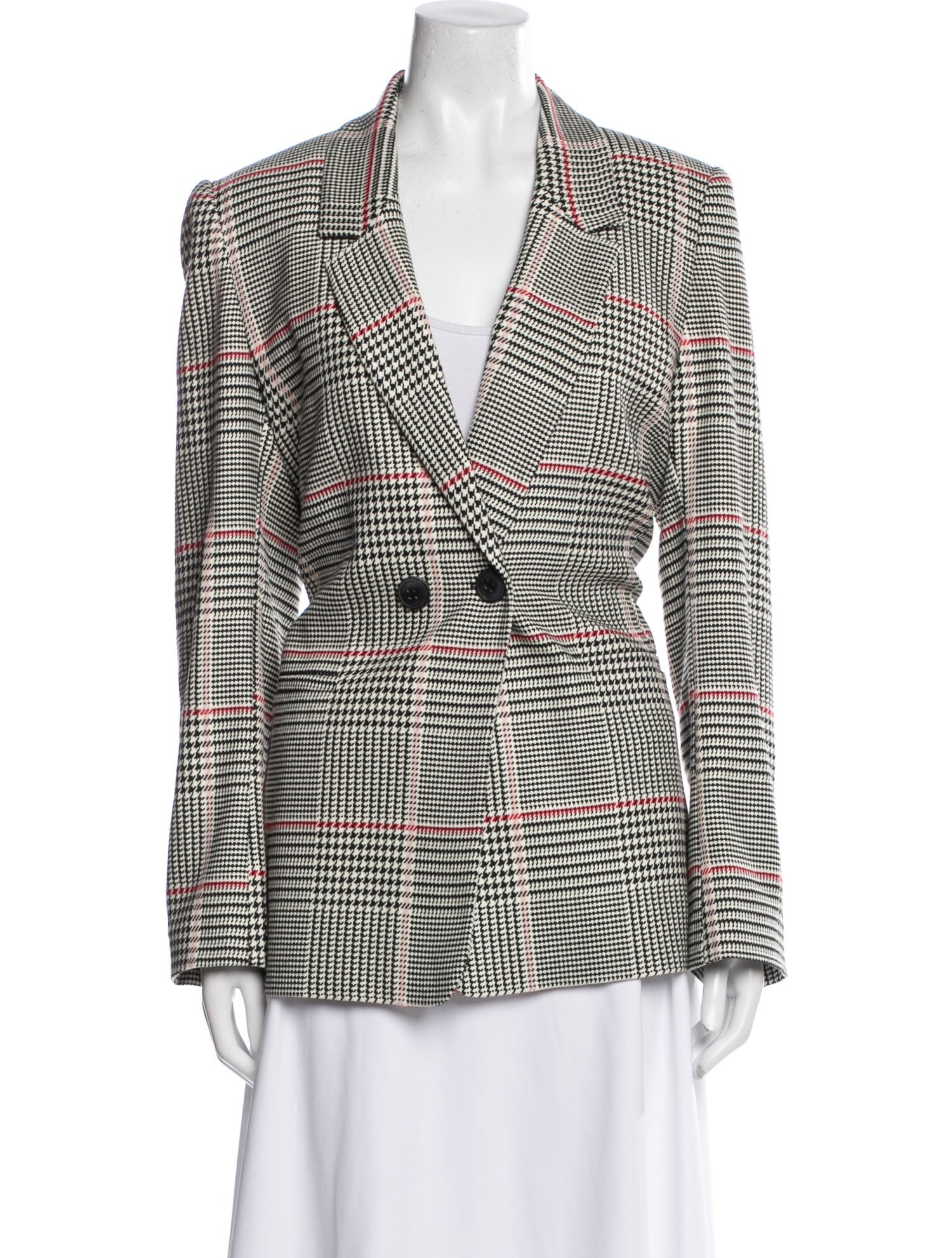 Anine Bing Plaid Print Blazer w/ Tags