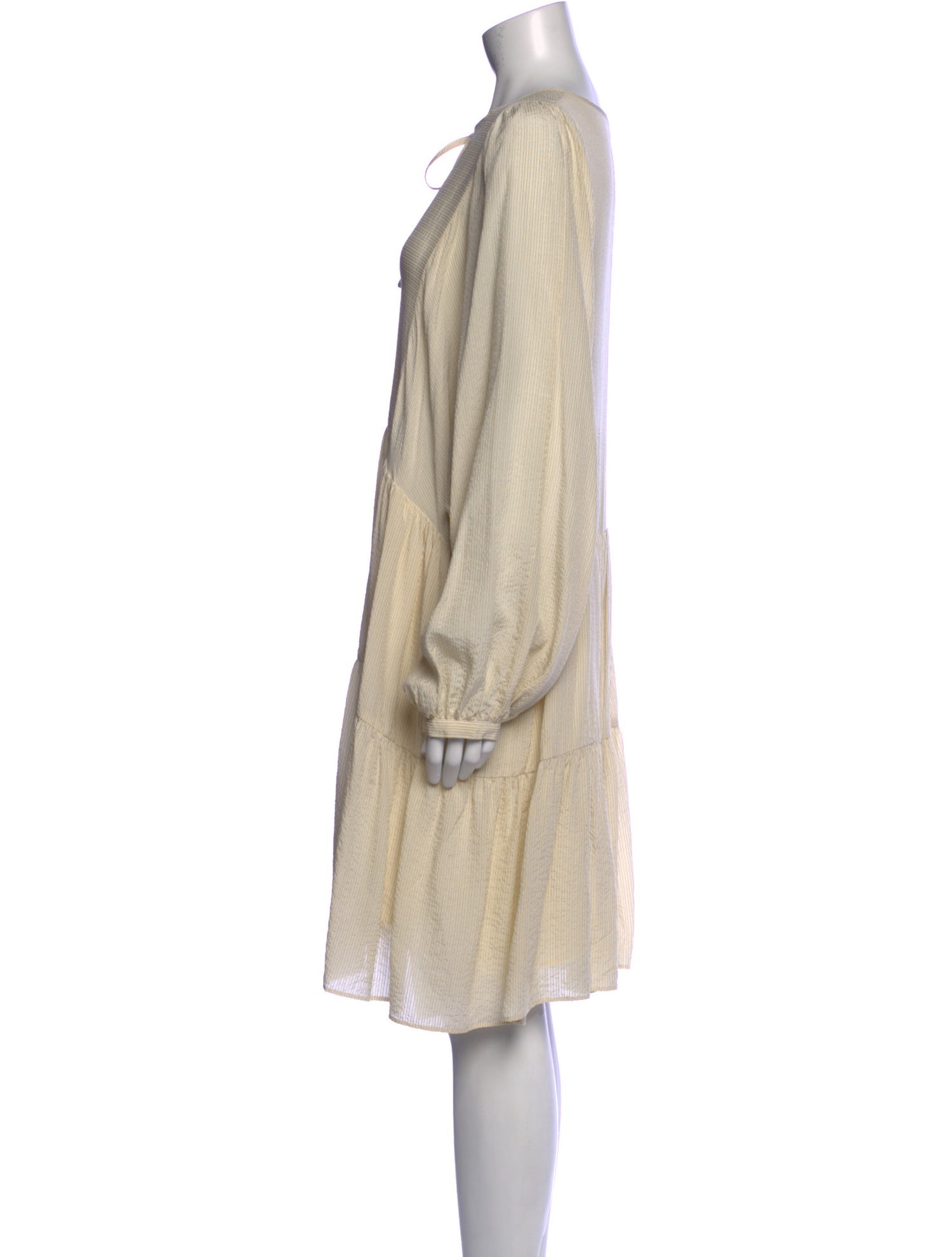 Anine Bing Silk Knee-Length Dress