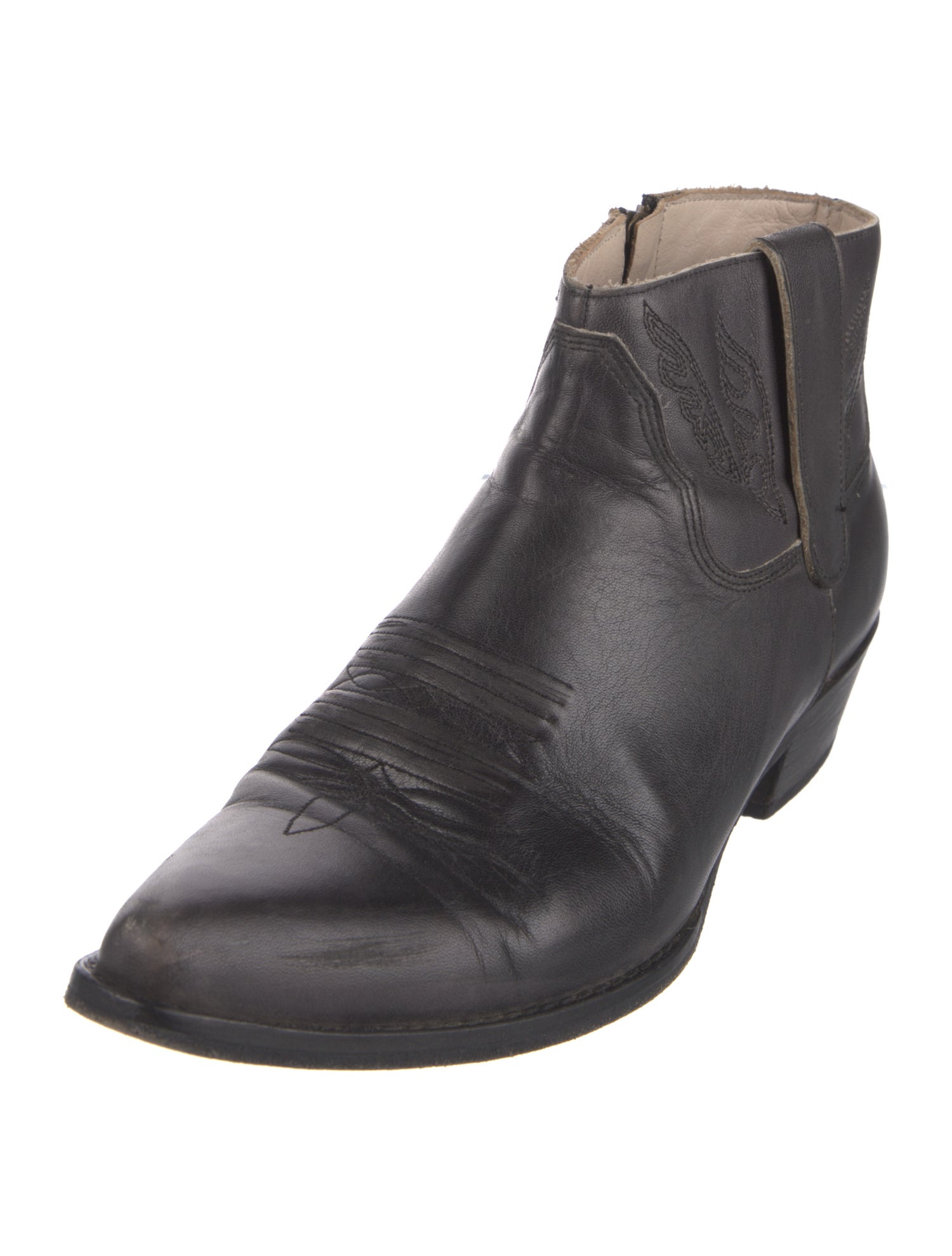 Anine Bing Leather Western Boots