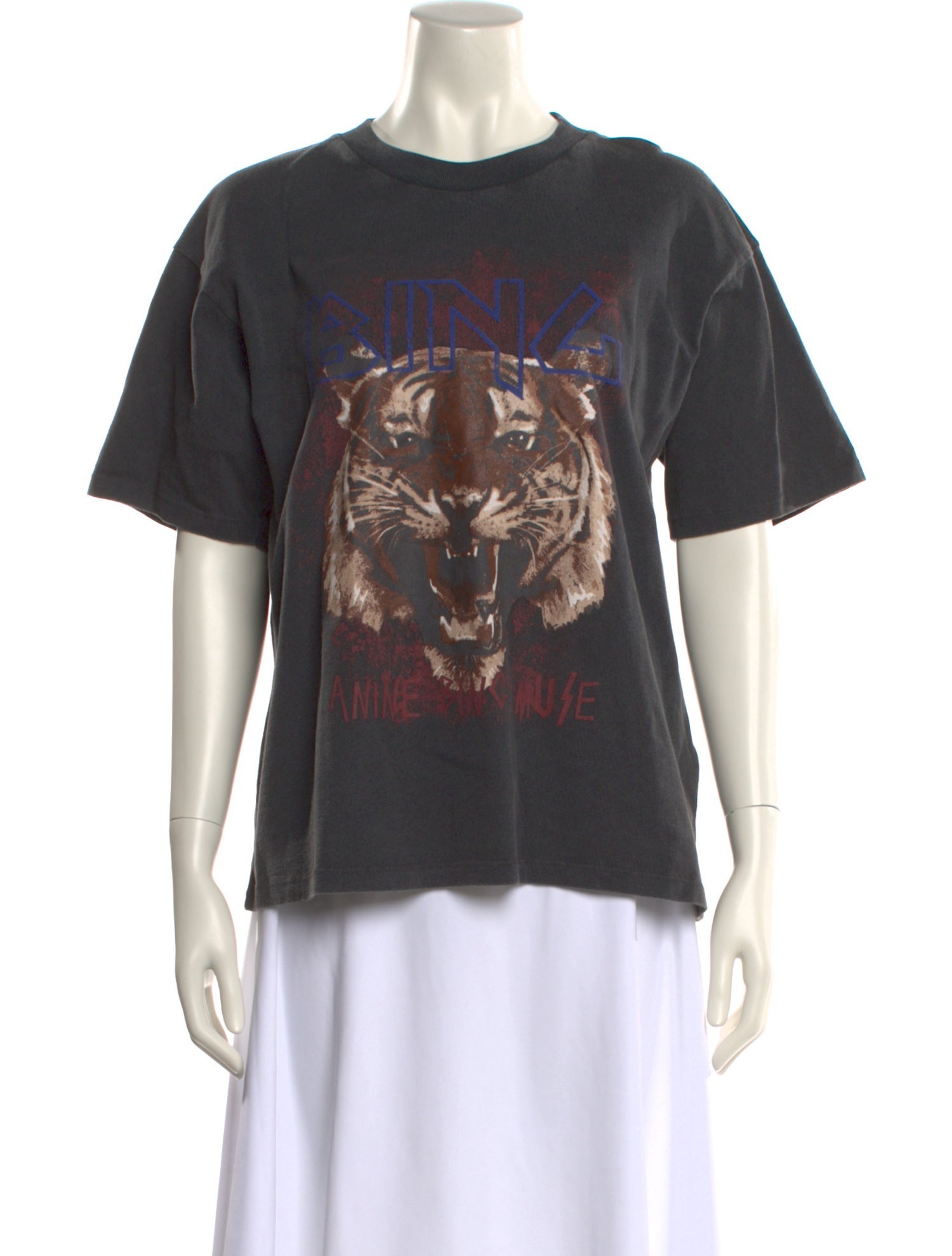 Anine Bing Graphic Print Crew Neck T-Shirt