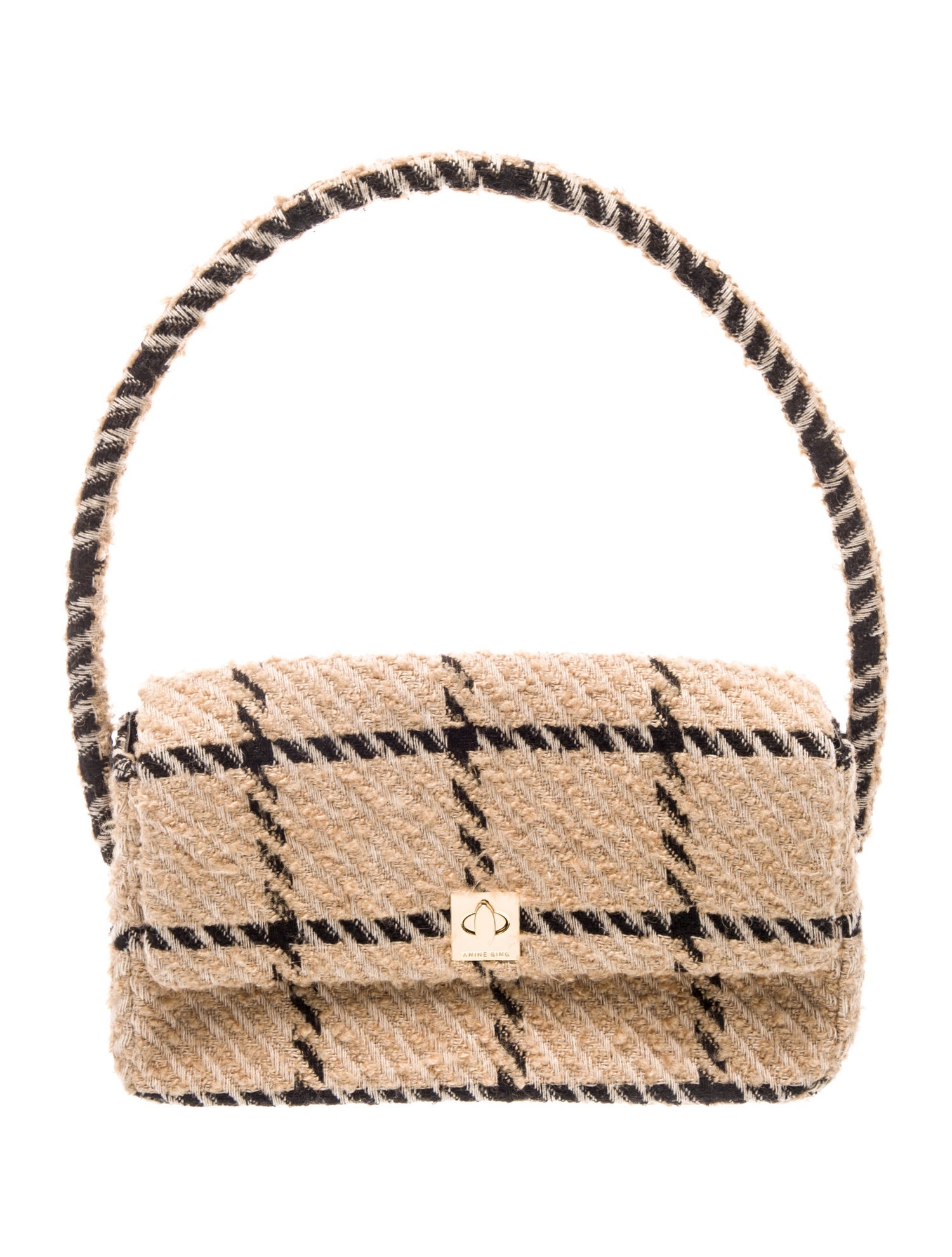 Anine Bing Tweed Shoulder Bag