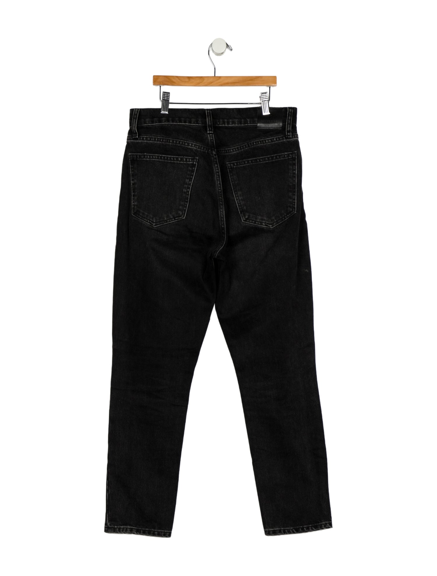 Anine Bing High-Rise Straight Leg Jeans