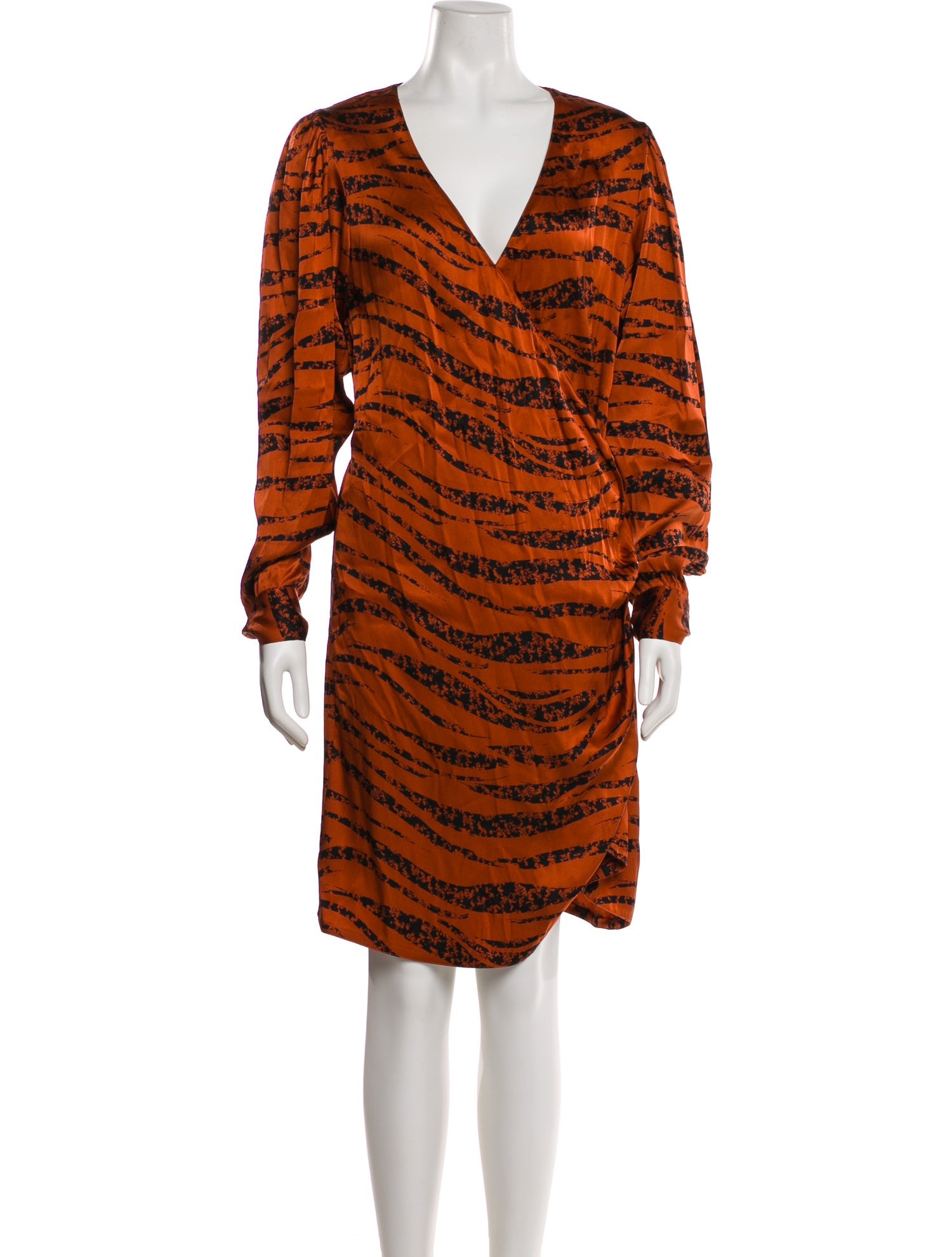 Anine Bing Silk Knee-Length Dress