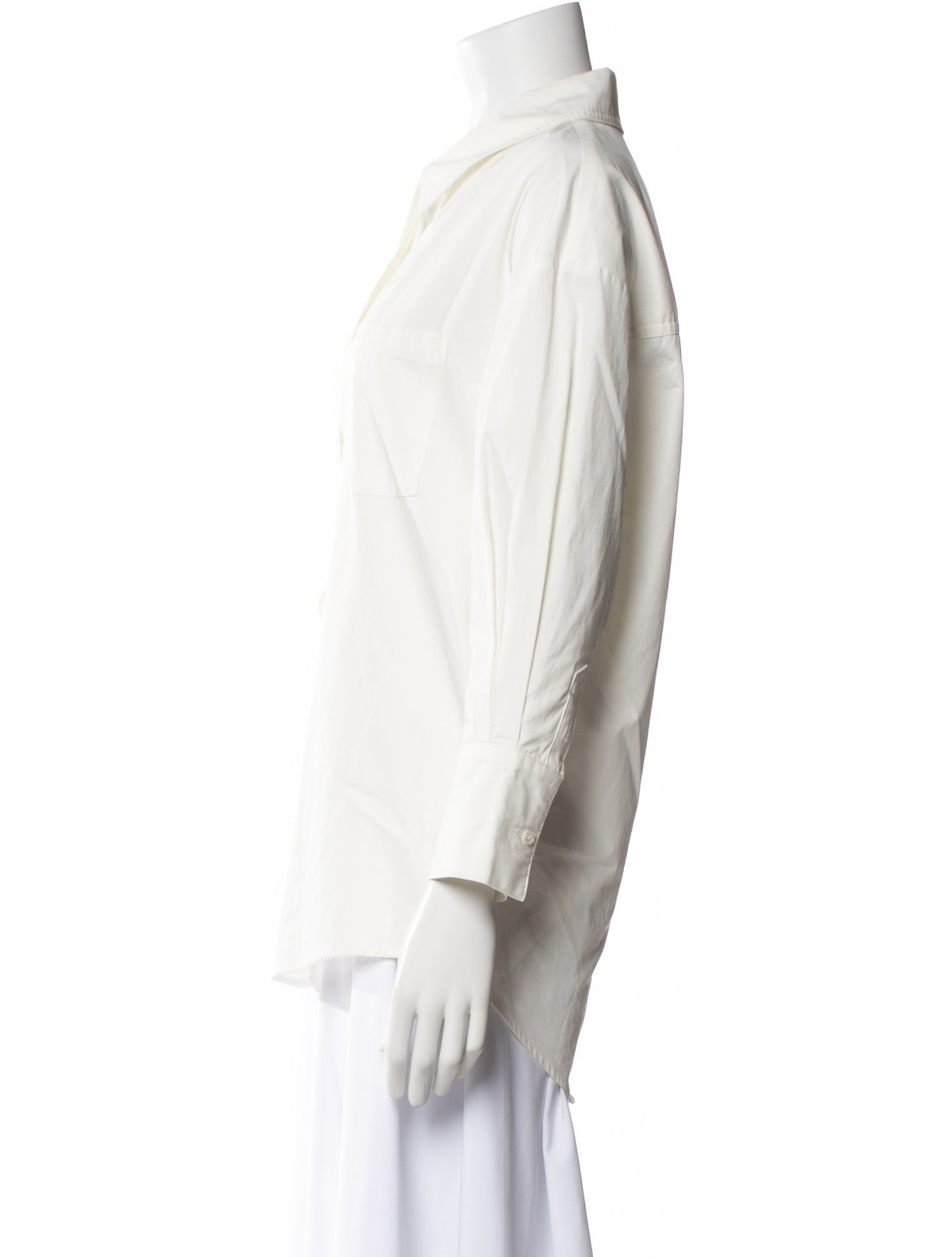 Anine Bing Three-Quarter Sleeve Button-Up Top