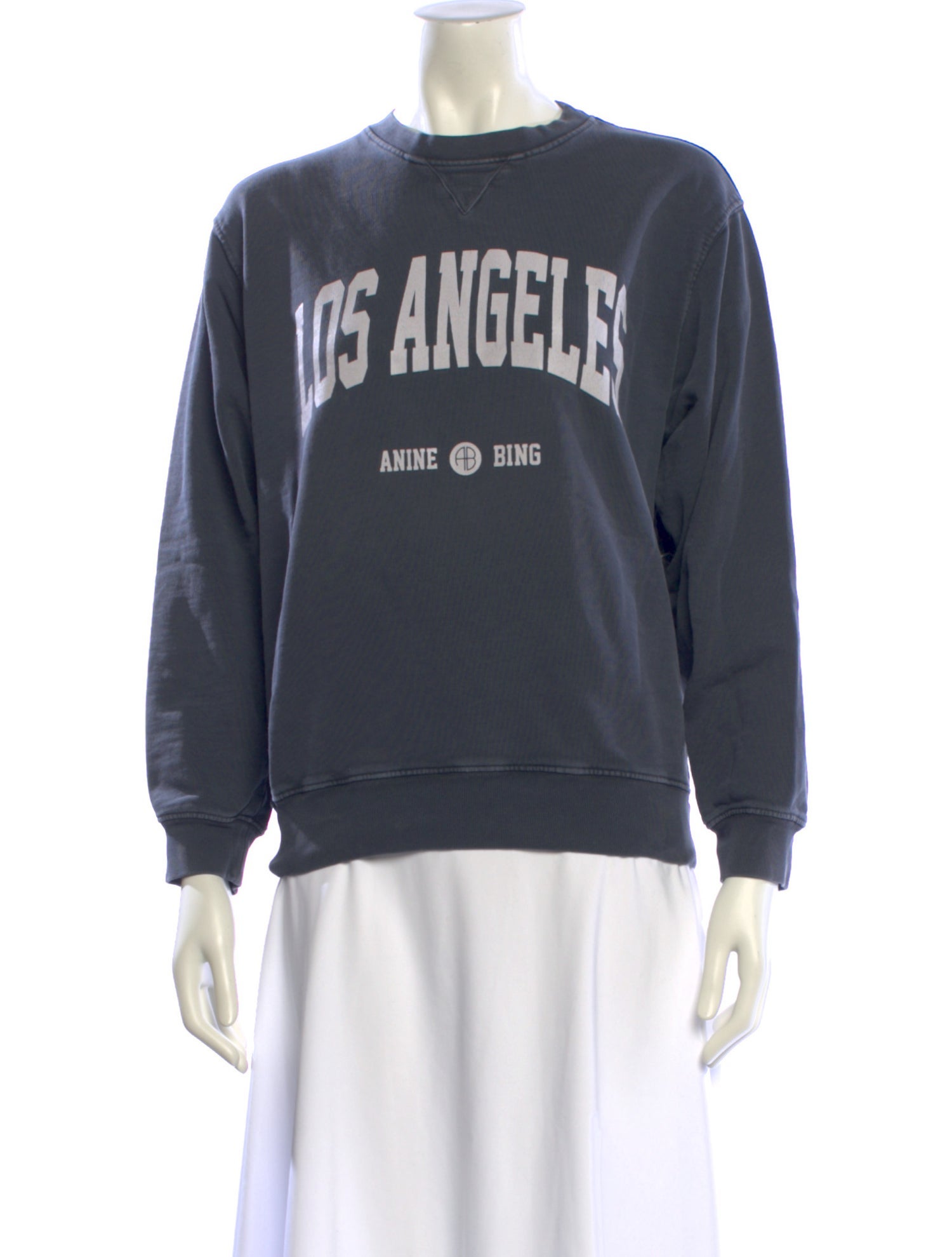 Anine Bing Graphic Print Crew Neck Sweatshirt