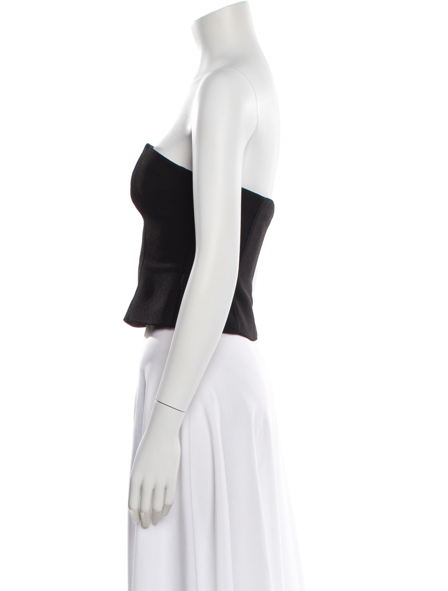 Anine Bing Strapless Crop Top