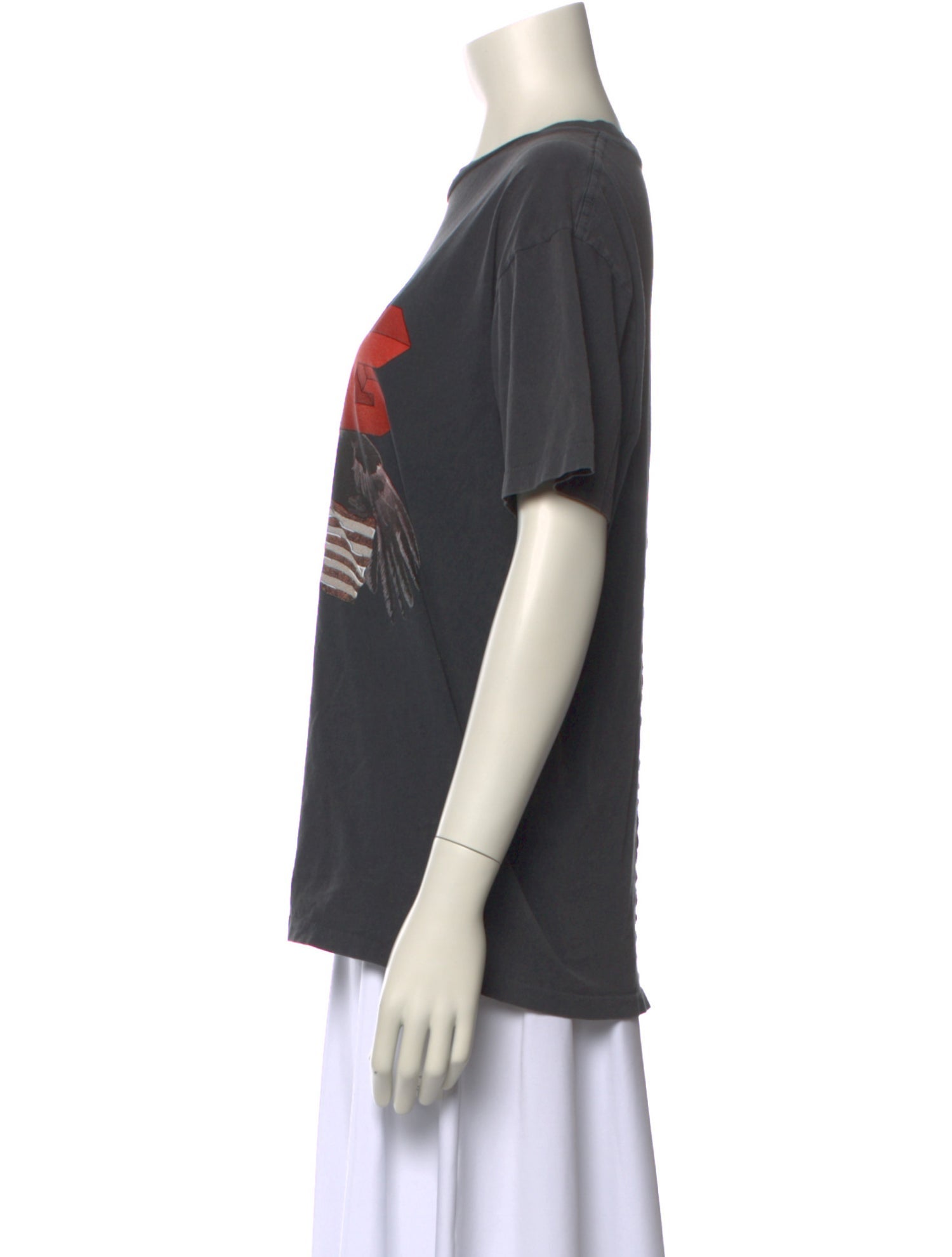 Anine Bing Graphic Print Crew Neck T-Shirt