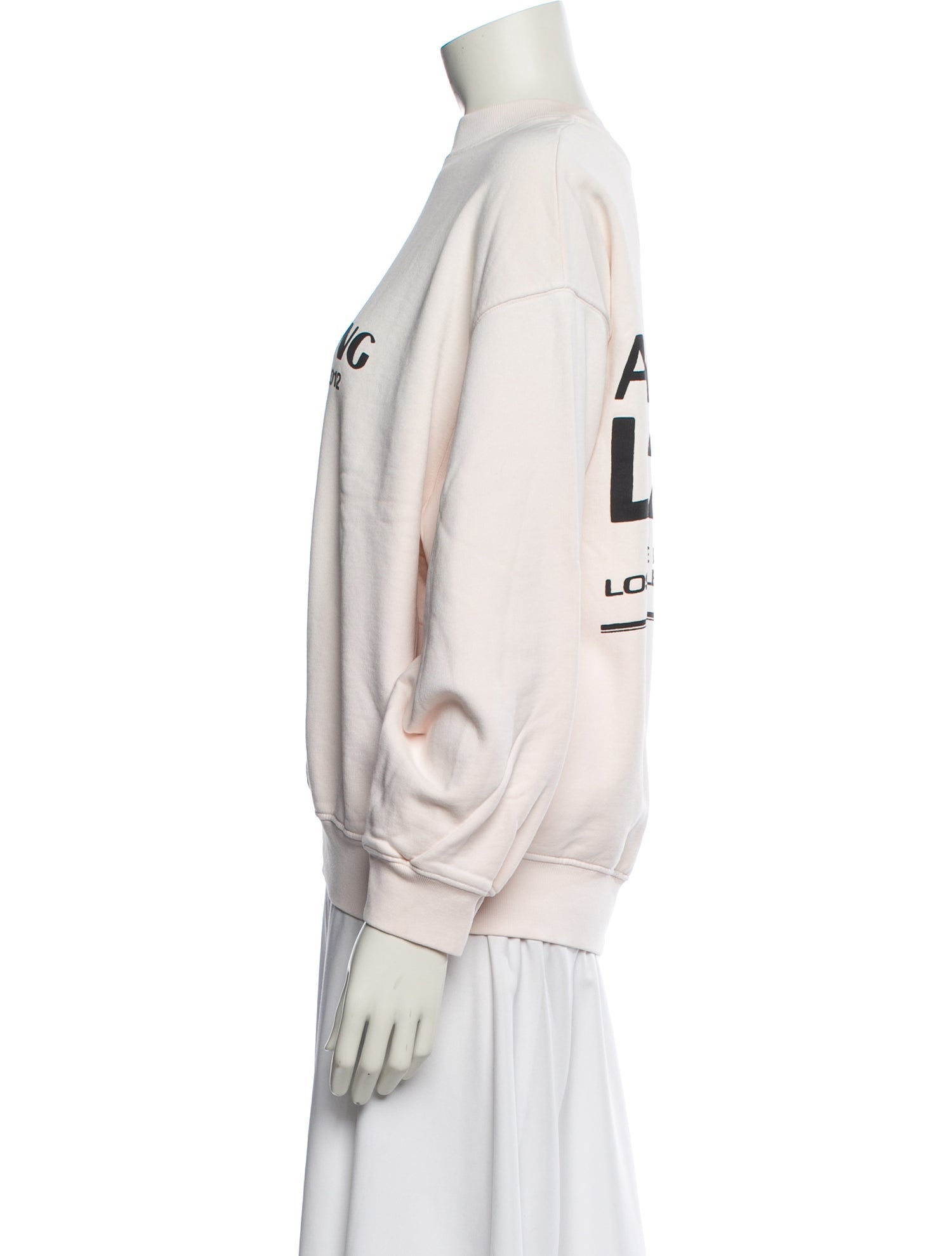 Anine Bing Graphic Print Mock Neck Sweater