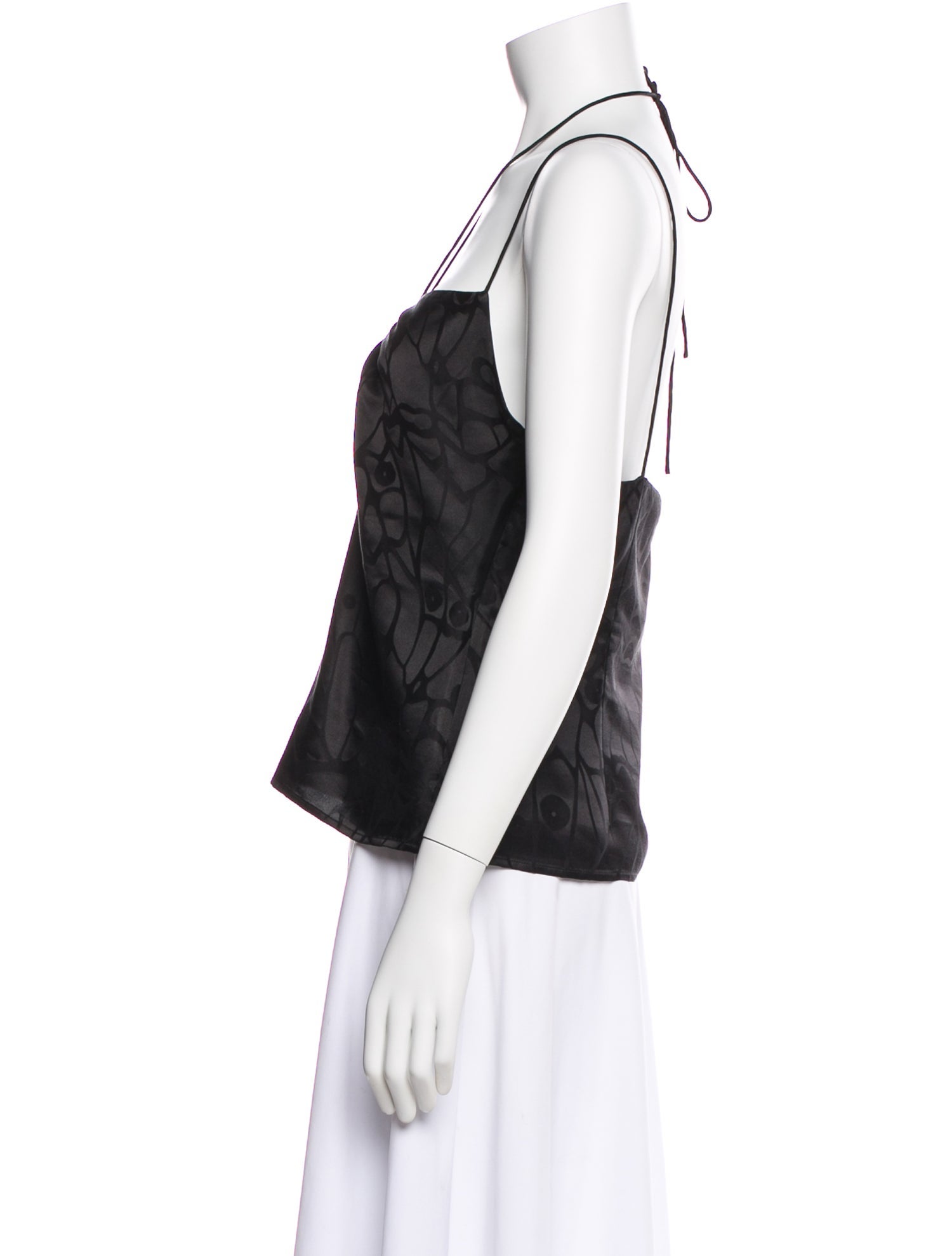 Anine Bing Silk V-Neck Top