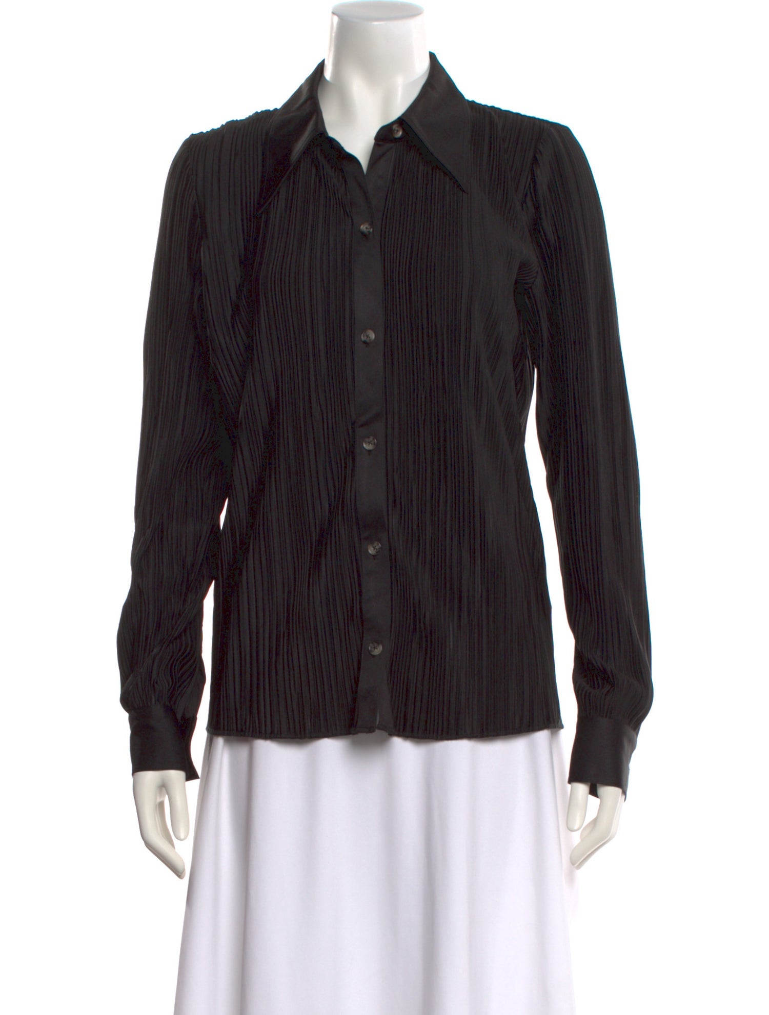 Anine Bing Long Sleeve Button-Up Top