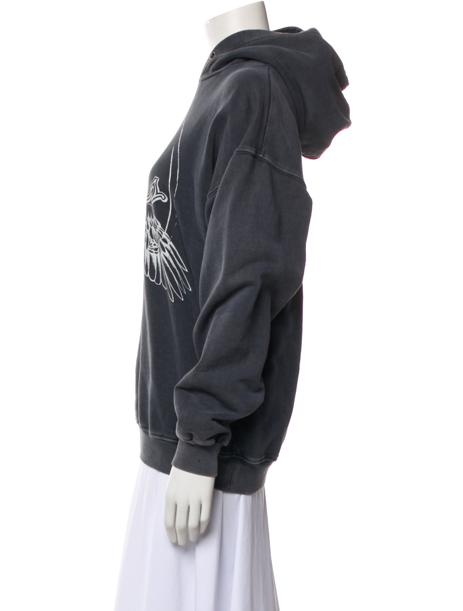 Anine Bing Graphic Print Turtleneck Sweatshirt