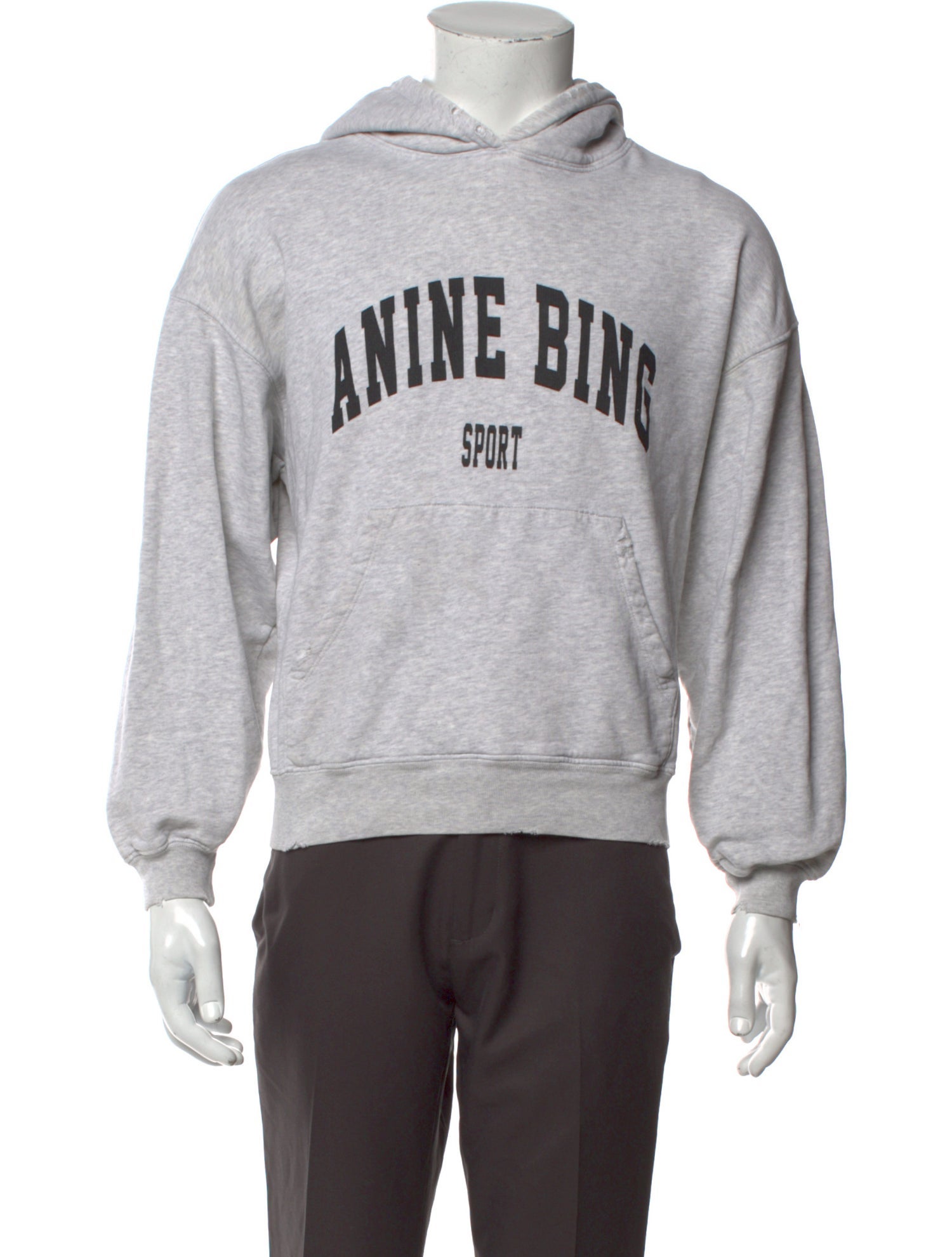 Anine Bing Graphic Print Mock Neck Pullover
