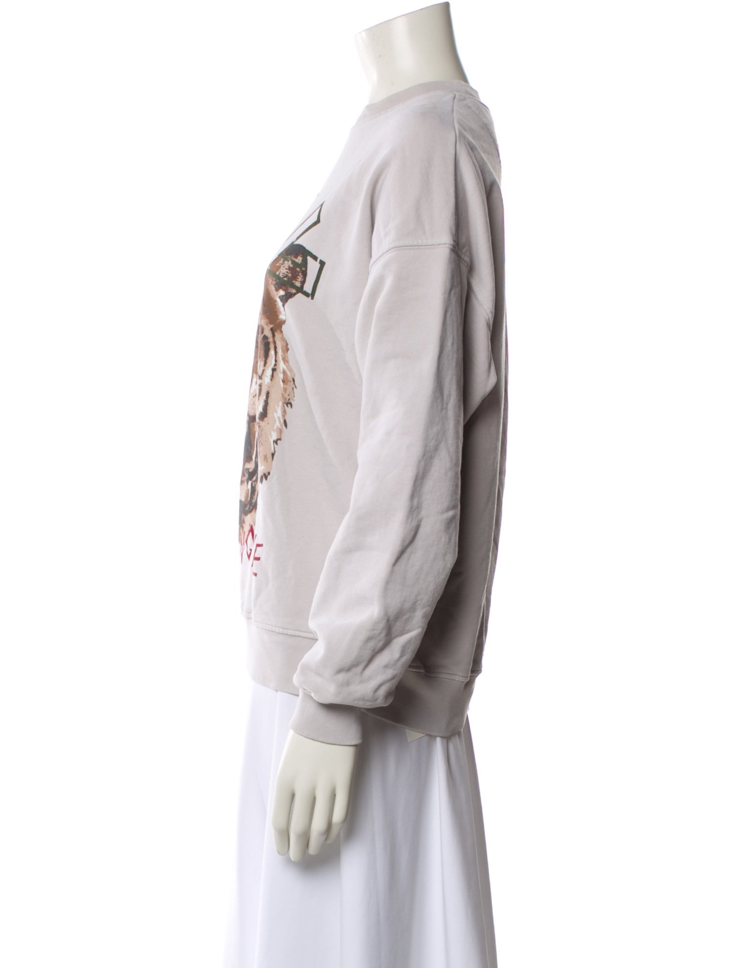 Anine Bing Graphic Print Crew Neck Sweatshirt