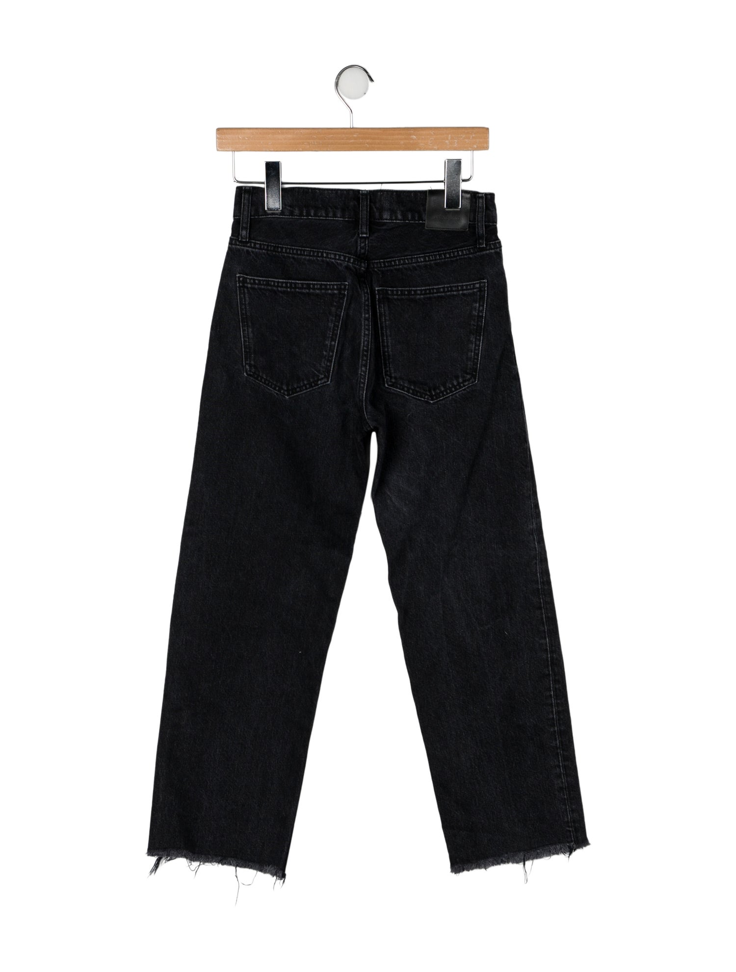 Anine Bing Mid-Rise Straight Leg Jeans