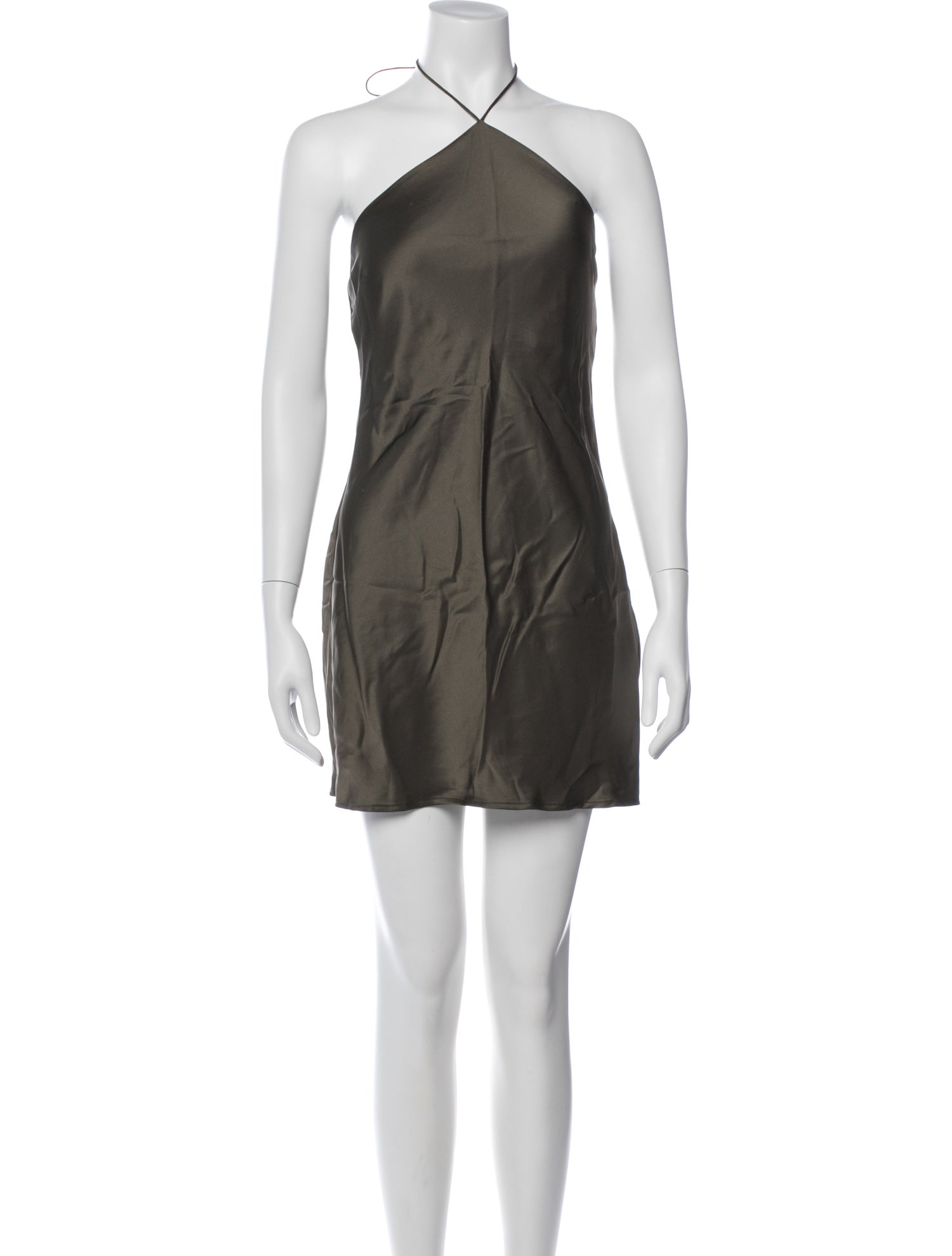 anine bing green dress ANINE BING - Chloe Dress - Artichoke