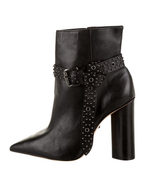 Schutz Leather Ankle Boots Black