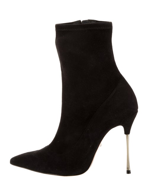 Schutz Suede Ankle Boots Black
