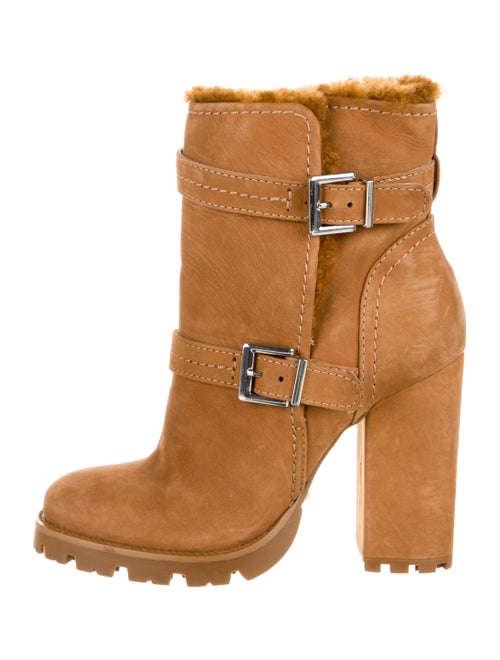 Schutz Suede Ankle Boots Brown