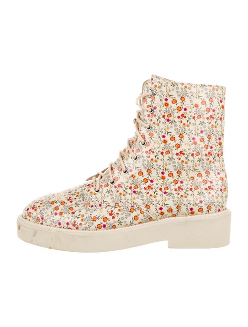 Schutz Floral Ankle Boots multicolor