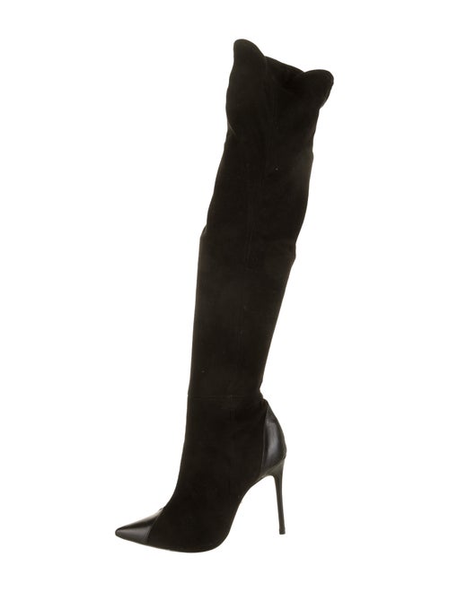 Schutz Suede Ankle Boots Black