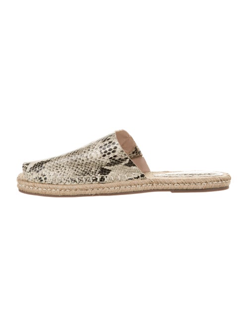 Schutz Snakeskin Animal Print Espadrilles