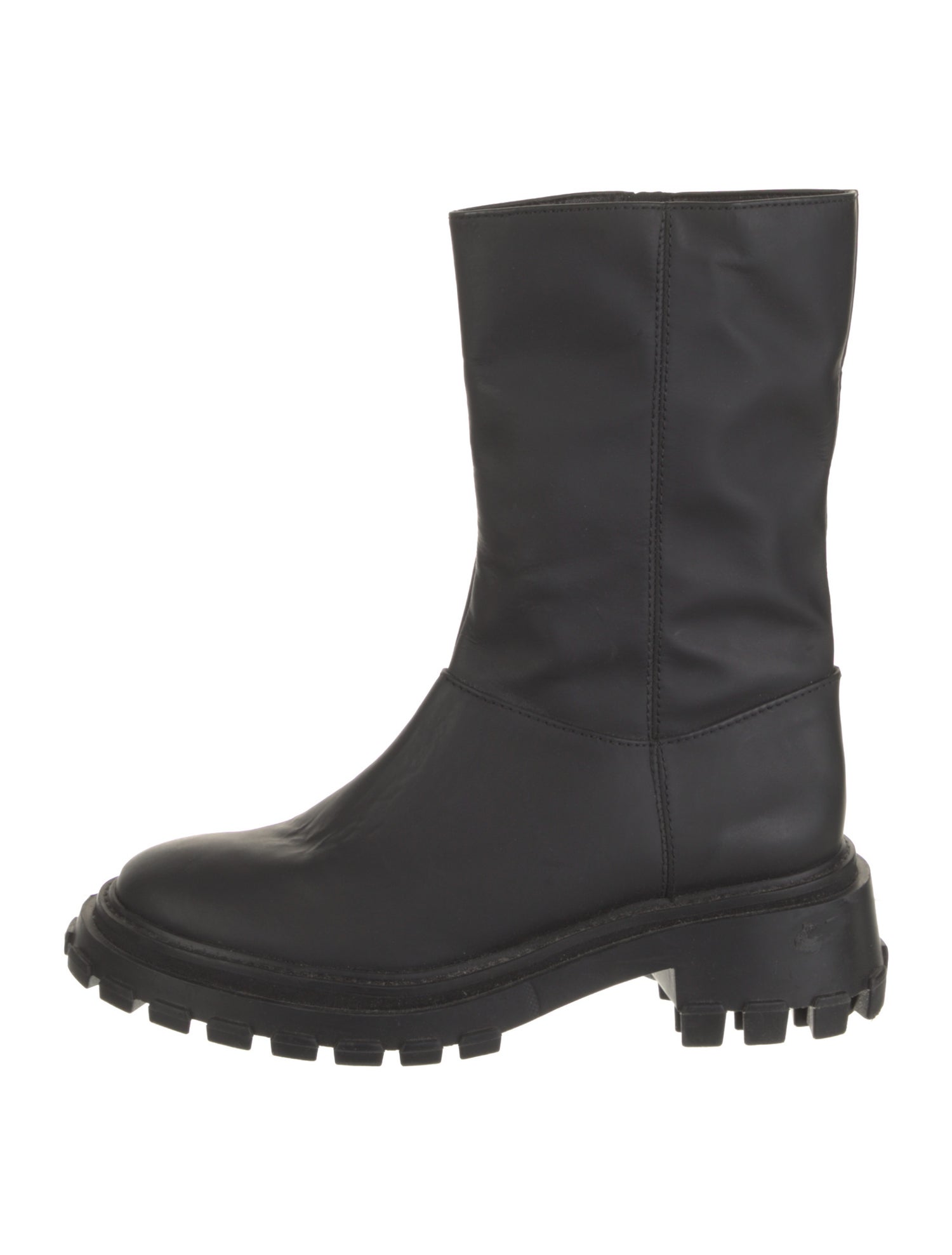 Schutz Leather Combat Boots