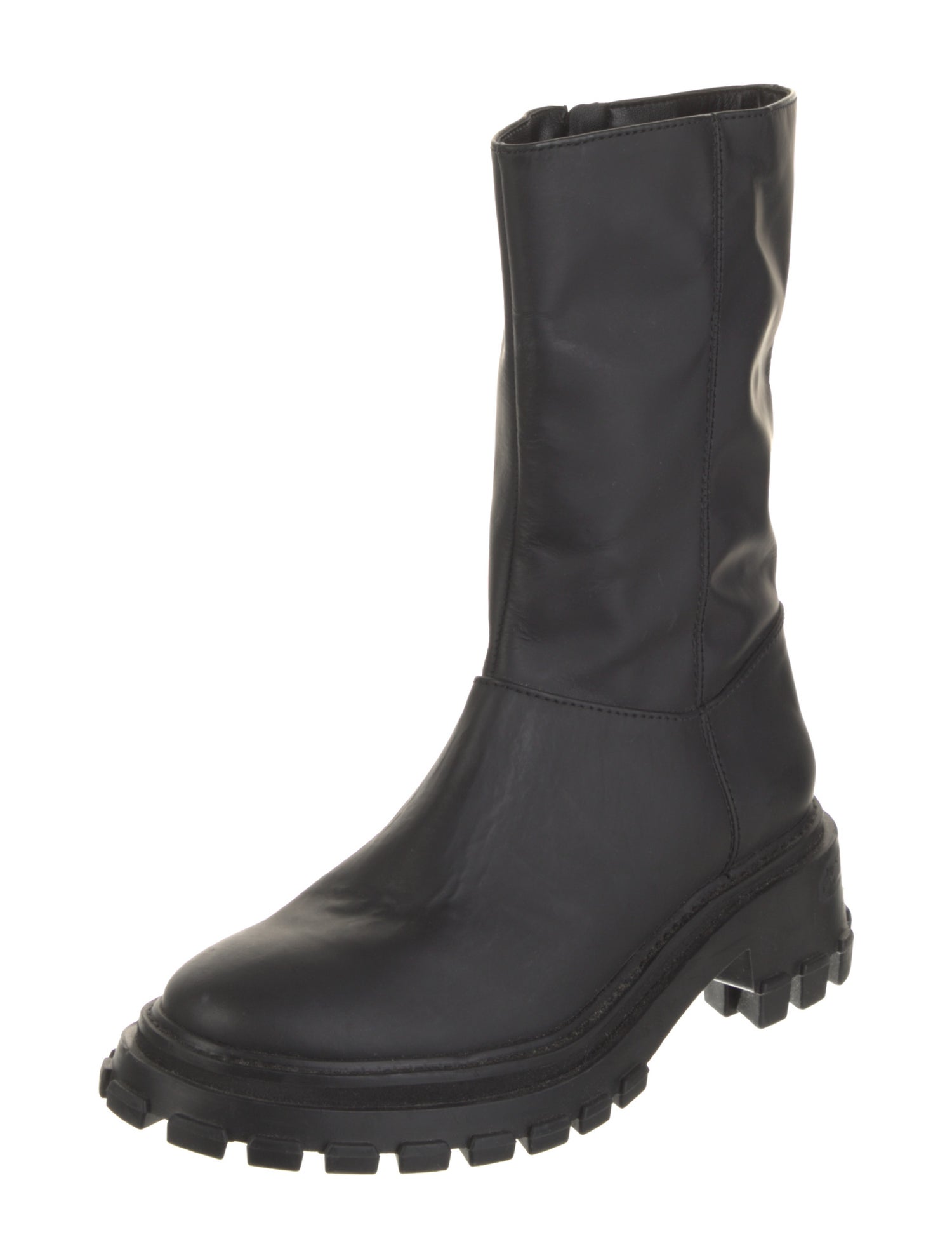 Schutz Leather Combat Boots