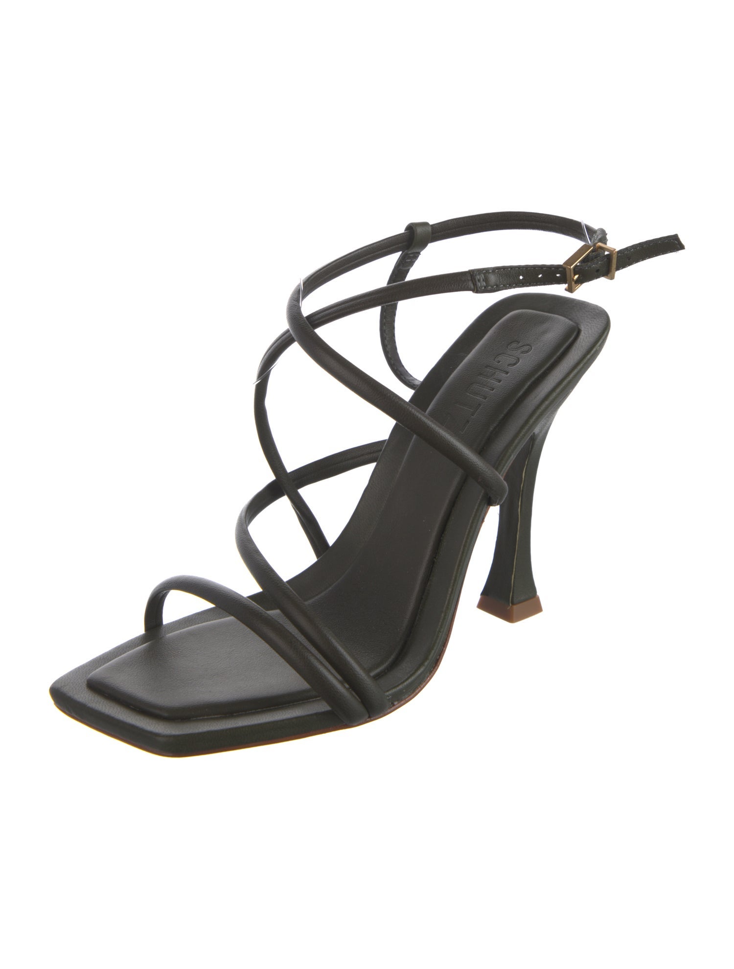 Schutz Leather Slingback Sandals